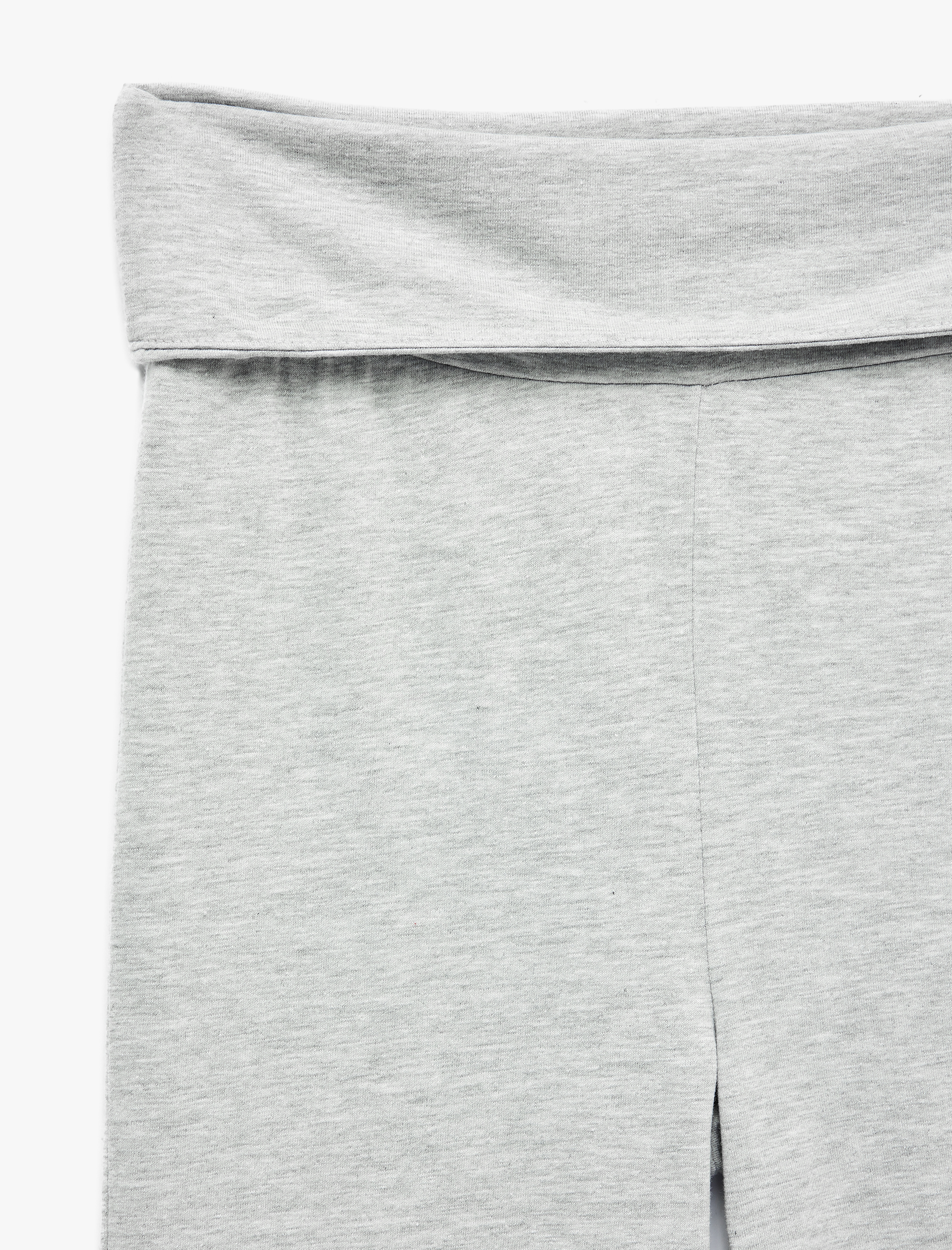   Yüksek Bel Katlama Detaylı Slim Fit Pijama Altı
