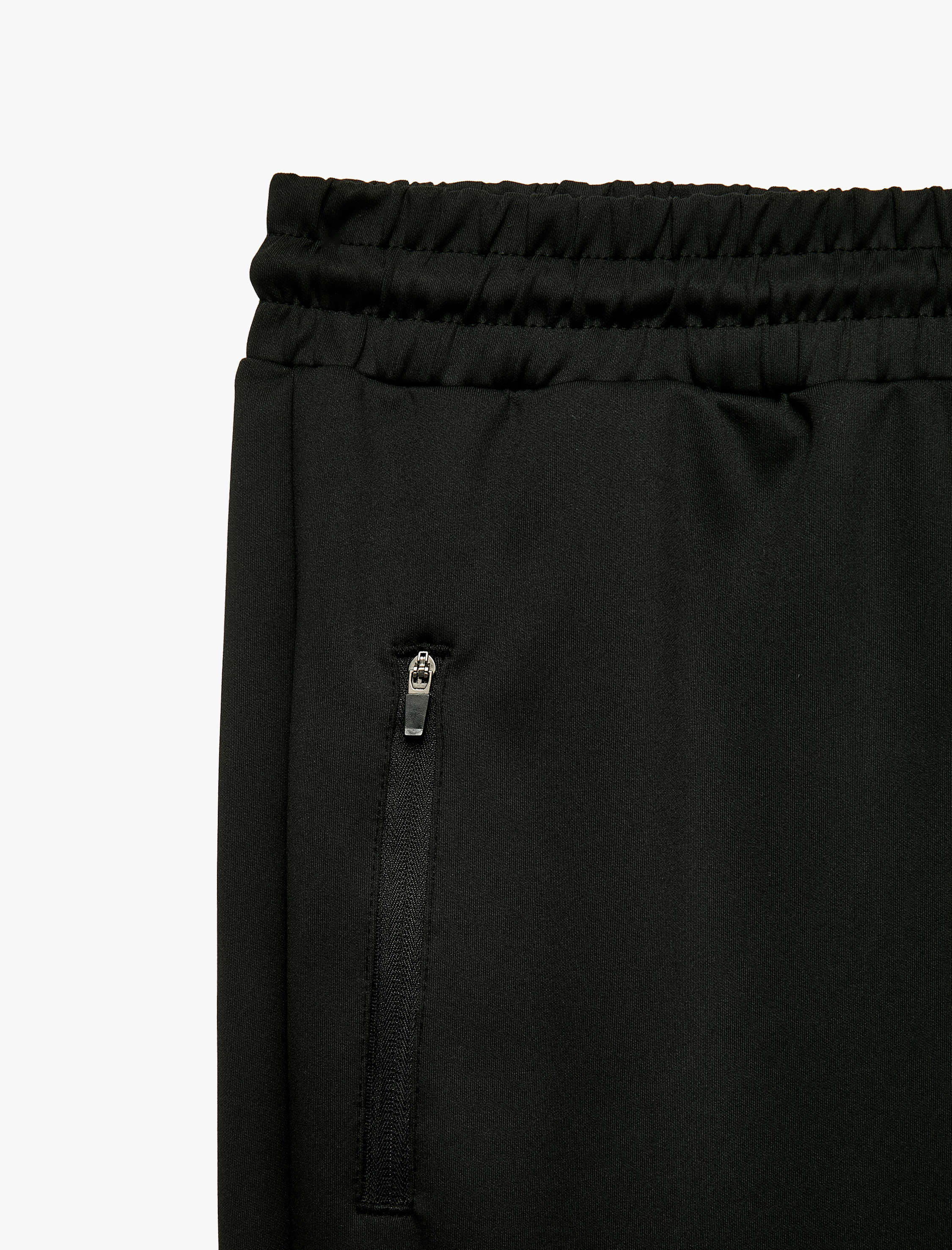   Scuba Kumaş Beli Bağcıklı Fermuarlı Cepli Spor Jogger Eşofman Altı