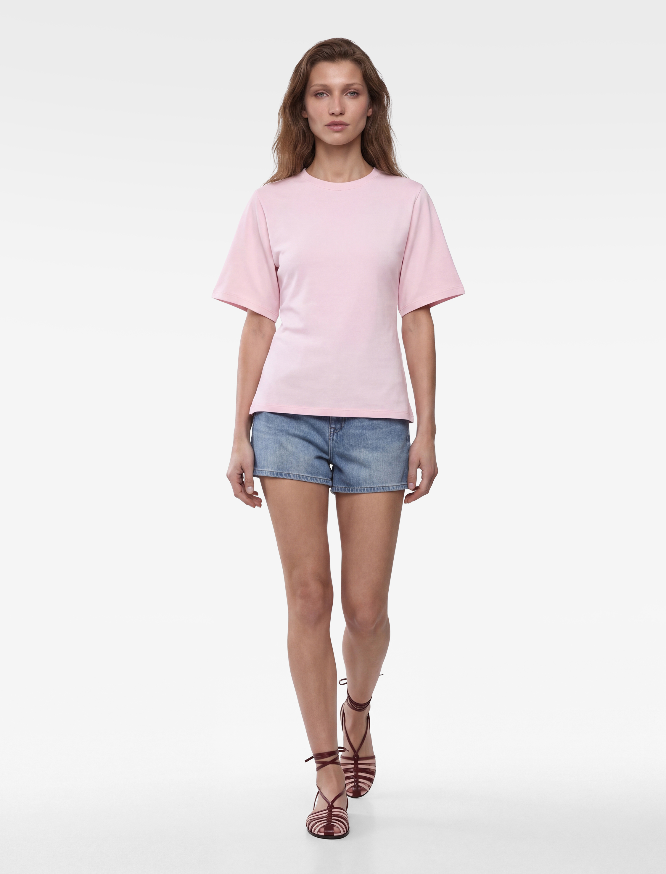 Koton Pamuklu Slim Fit Yarasa Kol Bisiklet Yaka Tişört
