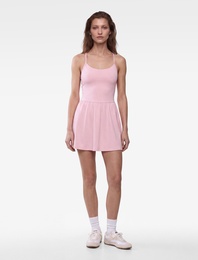 Sırt Detaylı Slim Fit Kolsuz İnce Askılı Spor Tenis Elbisesi