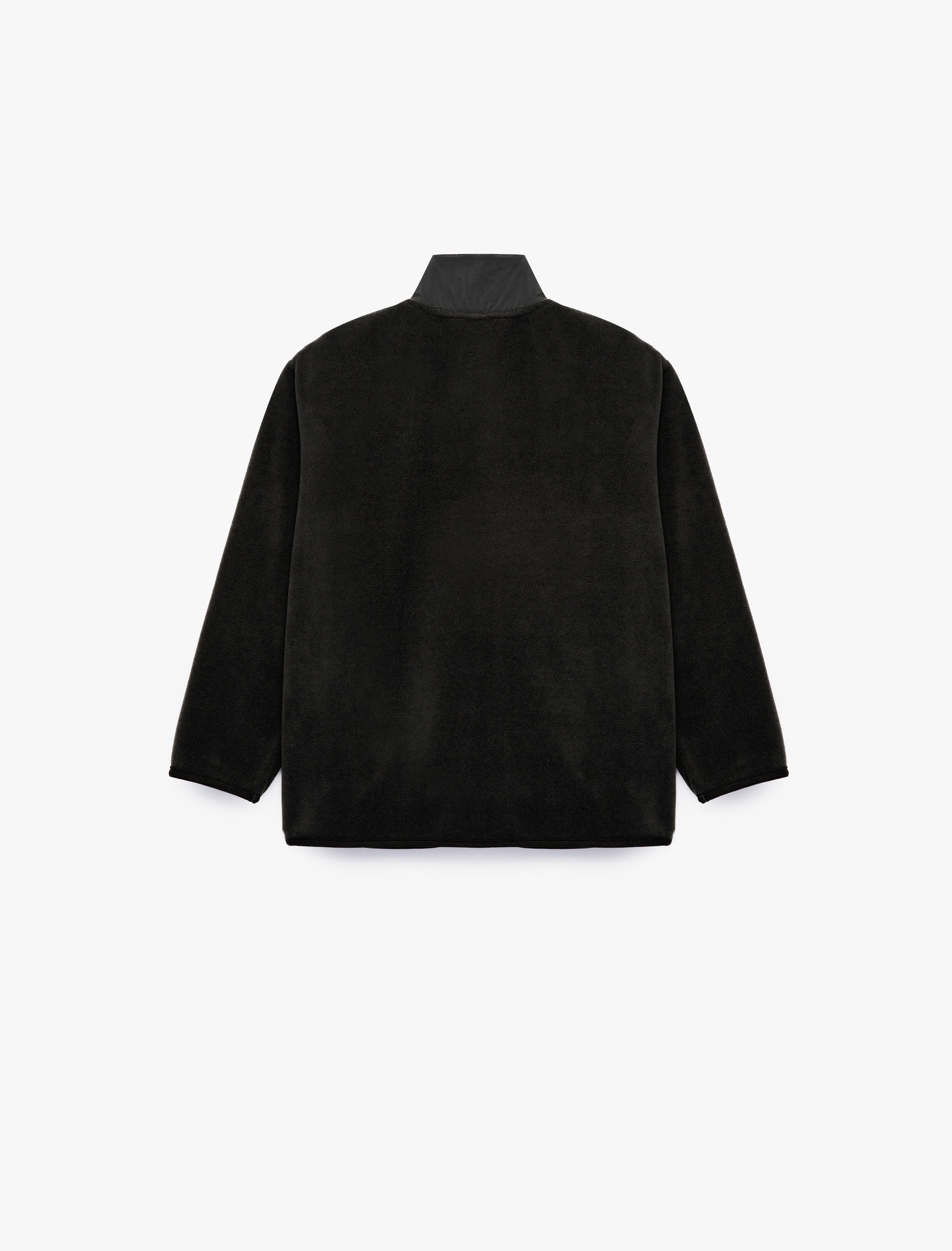  Erkek Çocuk Cep Detaylı Fermuarlı Uzun Kollu Dik Yaka Polar Sweatshirt