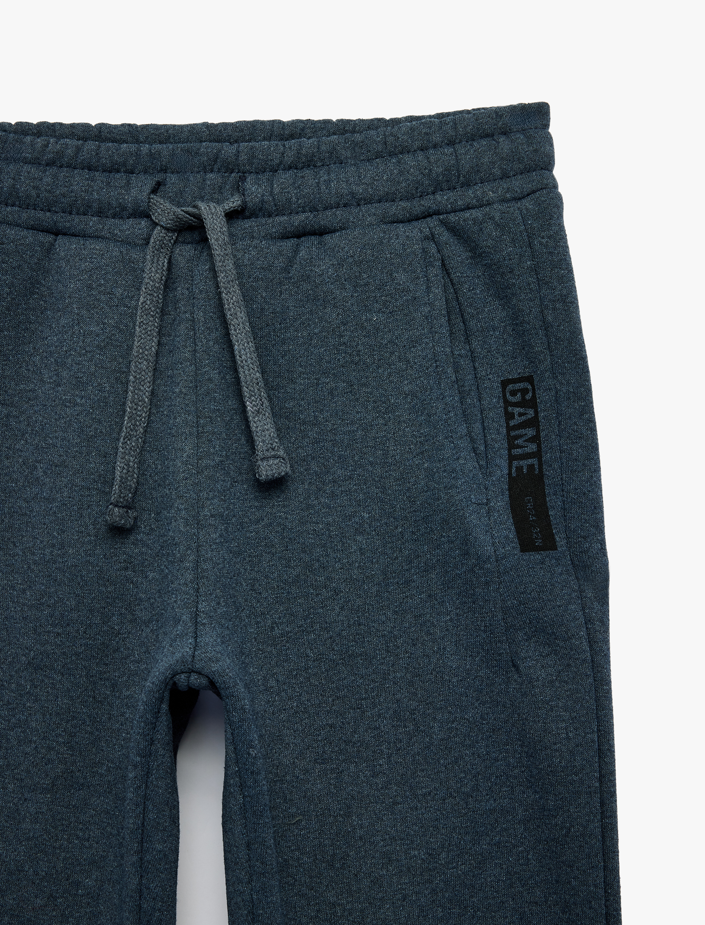  Erkek Çocuk Cepli Beli Bağlamalı Şardonlu Jogger Eşofman Altı