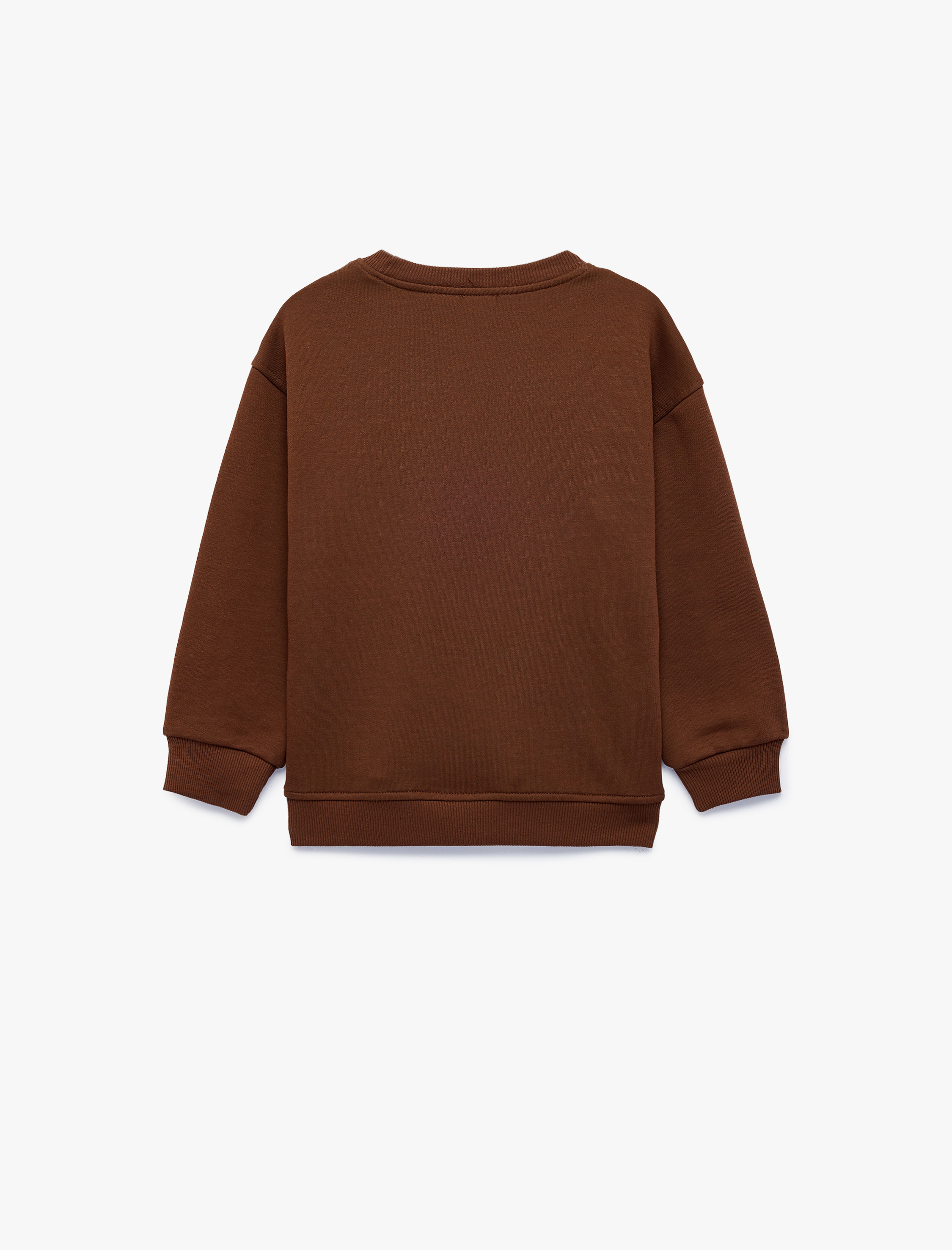  Erkek Çocuk Baskılı Bisiklet Yaka Uzun Kollu Oversize Sweatshirt