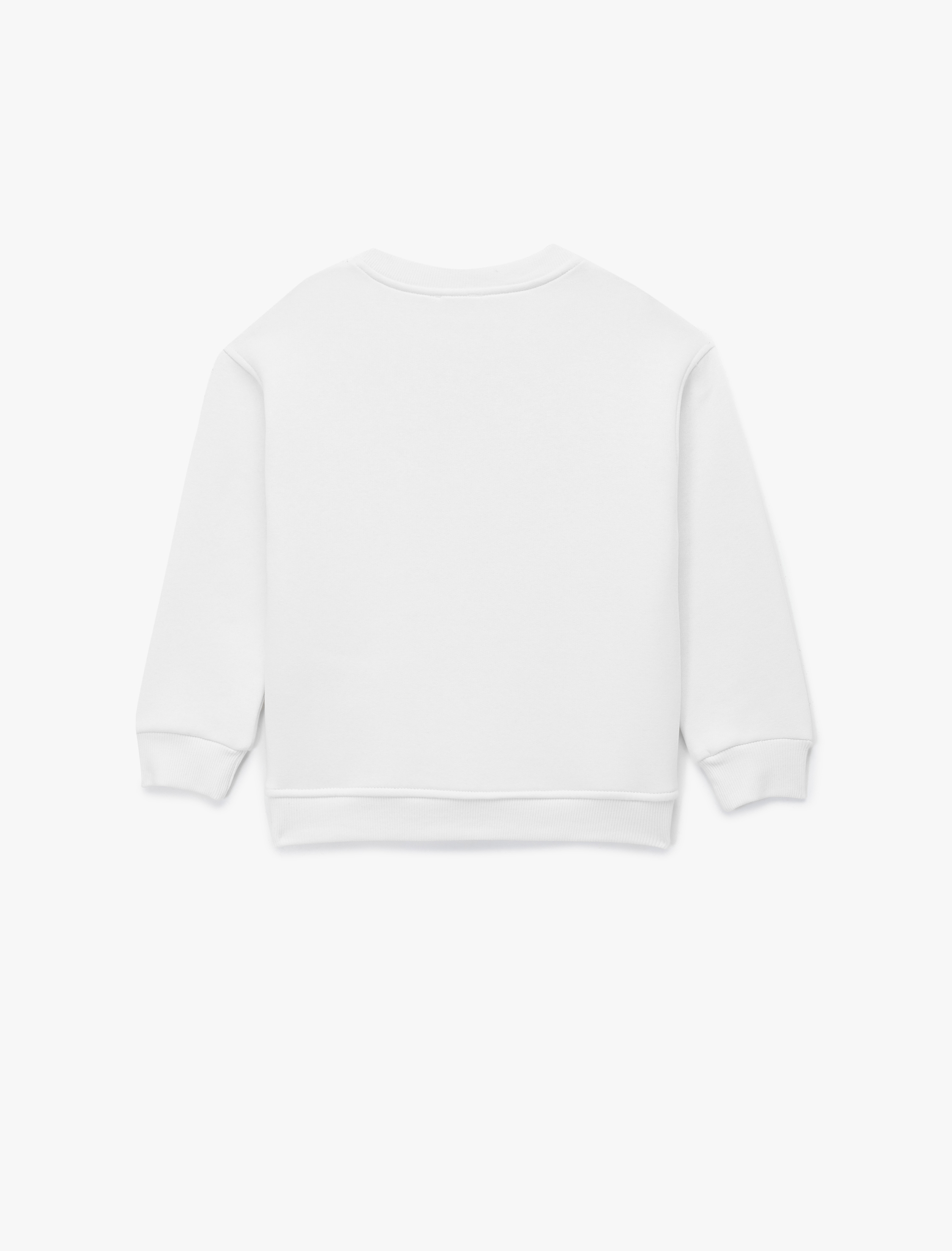  Erkek Çocuk Uzun Kollu Bisiklet Yaka Atatürk Baskılı Şardonlu Oversize Sweatshirt
