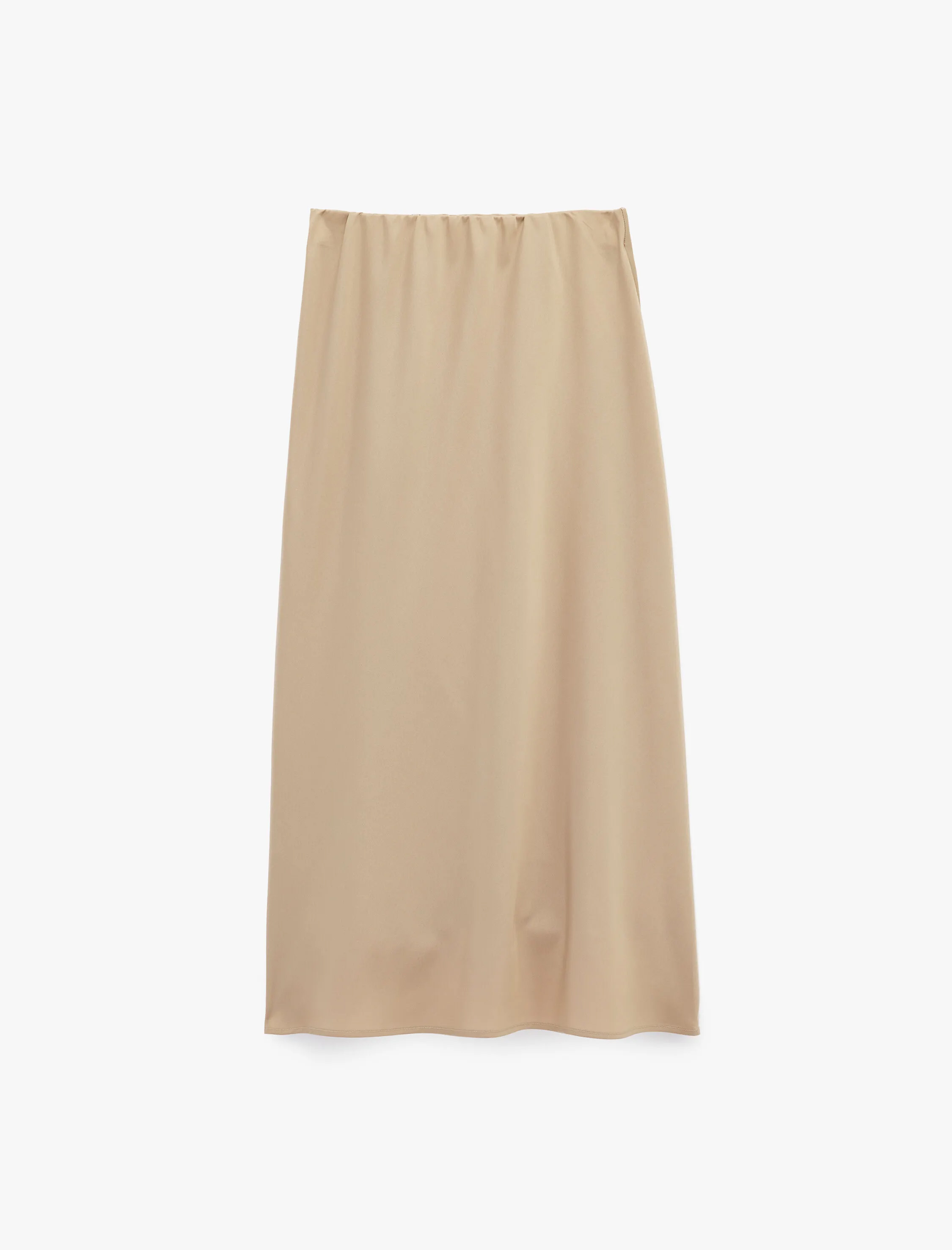   Beli Lastikli Midi Saten Etek