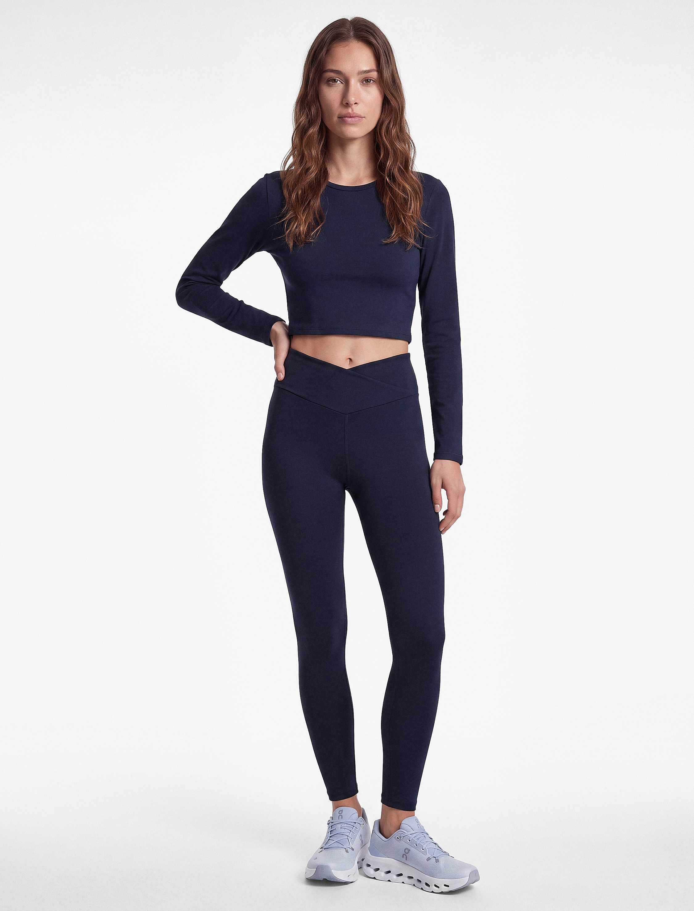 Koton Yüksek Bel İnterlok Slim Fit Spor Tayt görsel 3