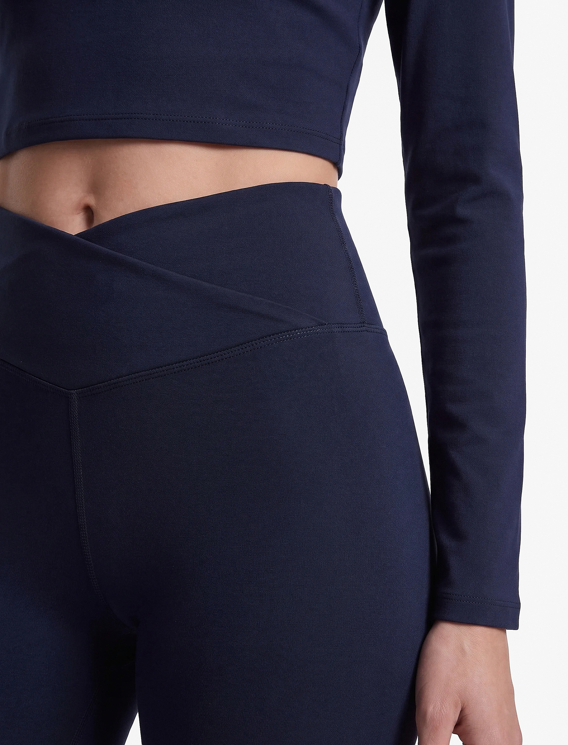 Koton Yüksek Bel İnterlok Slim Fit Spor Tayt görsel 5