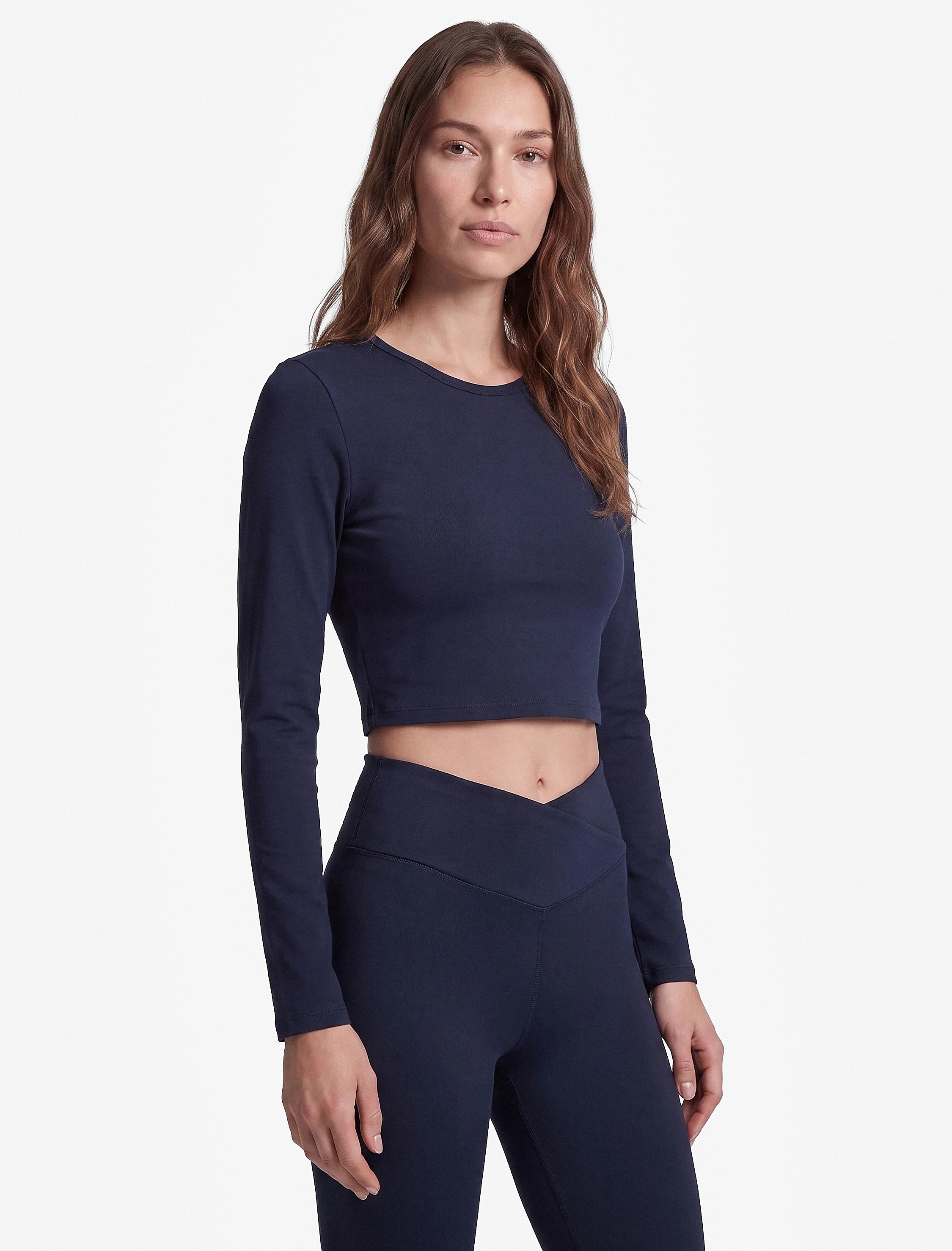 Koton Yüksek Bel İnterlok Slim Fit Spor Tayt görsel 2