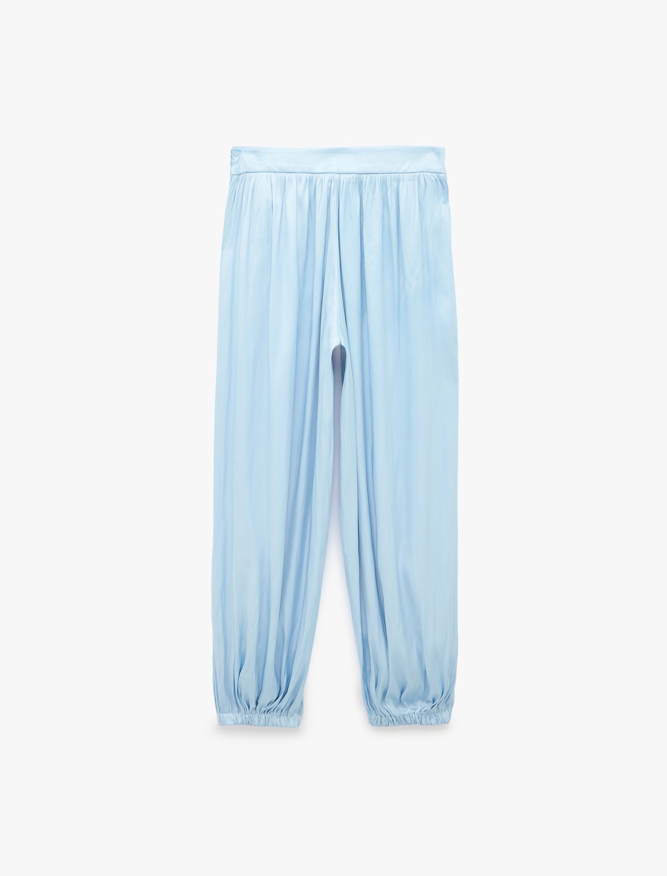Koton Standart Bel Saten Harem Pantolon görsel 4