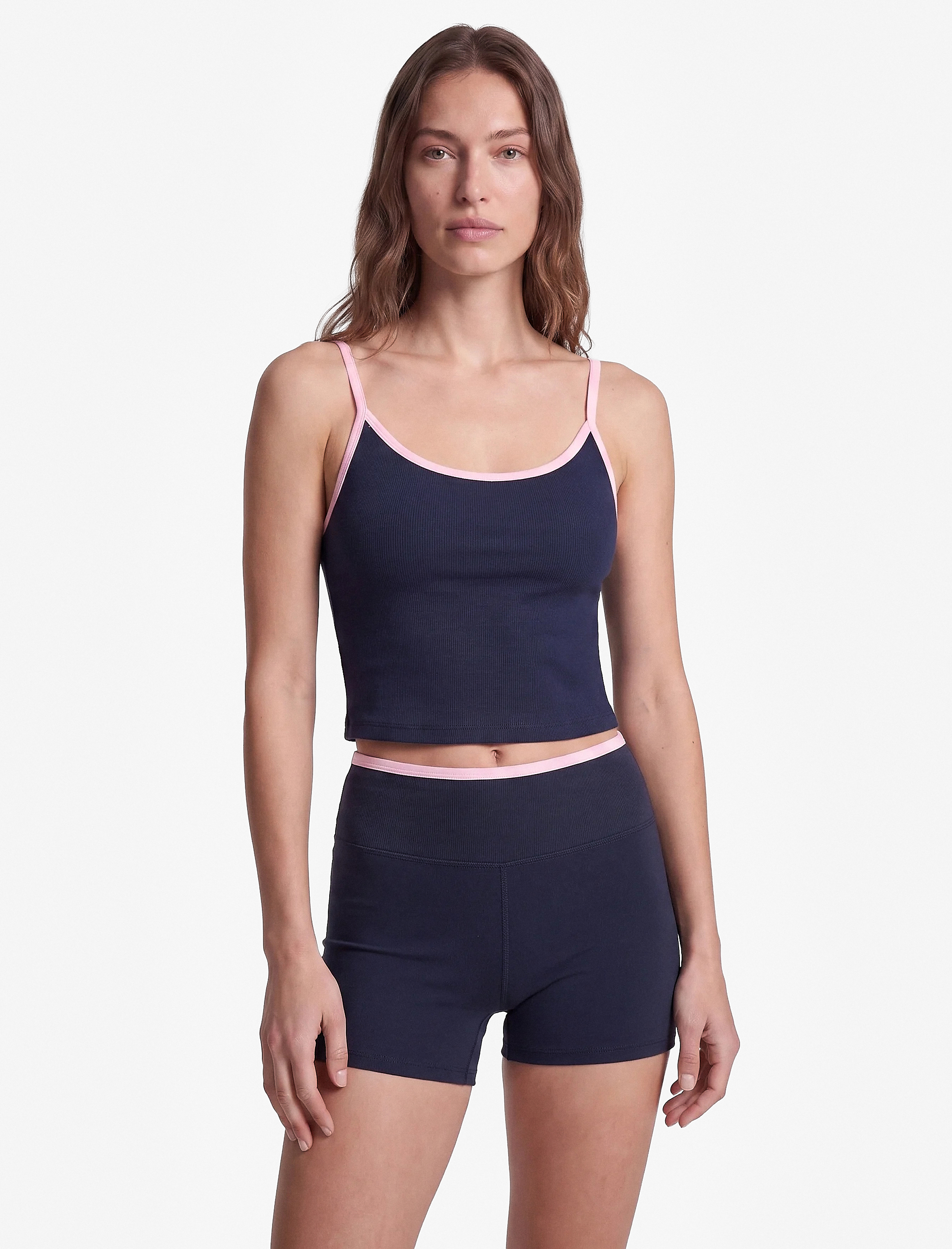 Koton Yüksek Bel İnterlok Slim Fit Spor Biker Tayt görsel 2