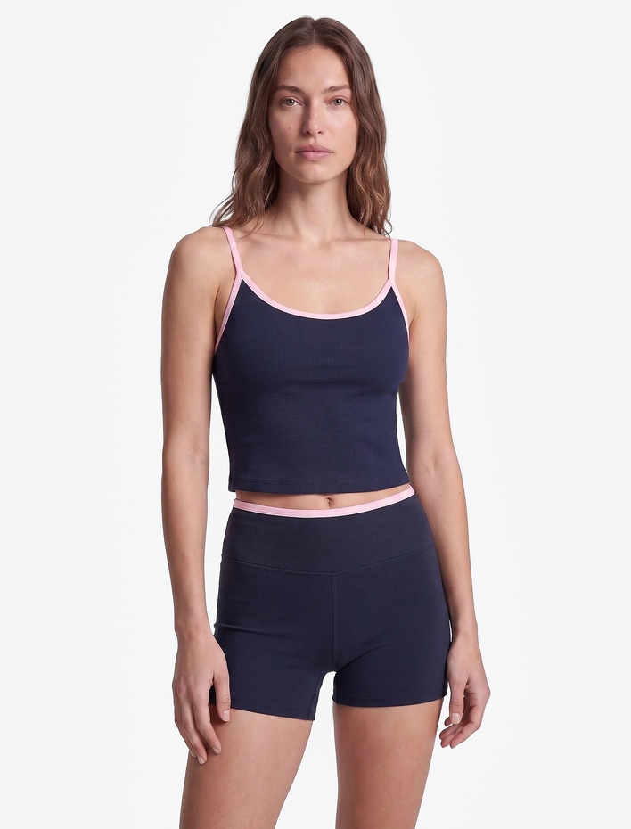  Yüksek Bel İnterlok Slim Fit Spor Biker Tayt