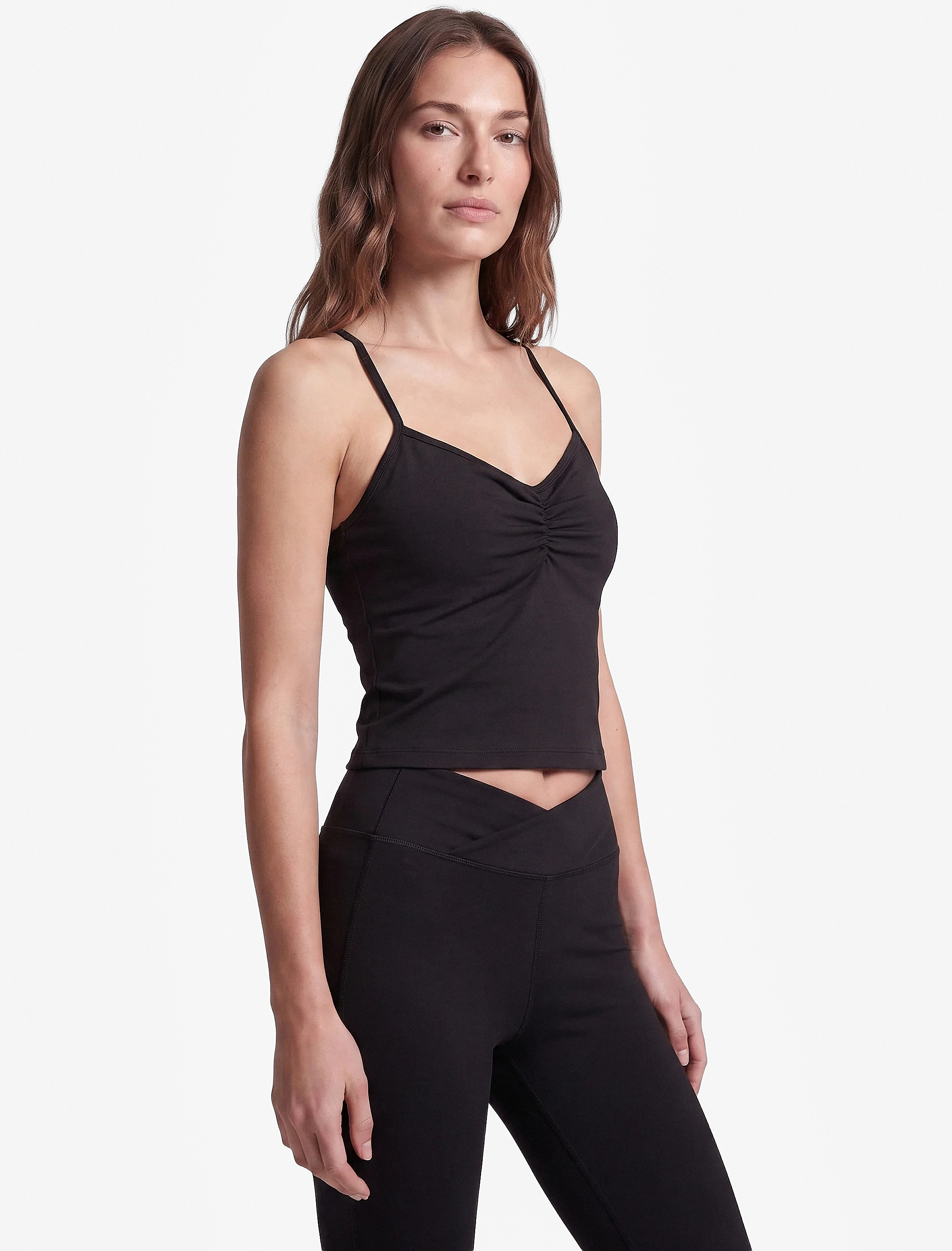   Slim Fit Yüksek Bel İspanyol Paça Spor Tayt