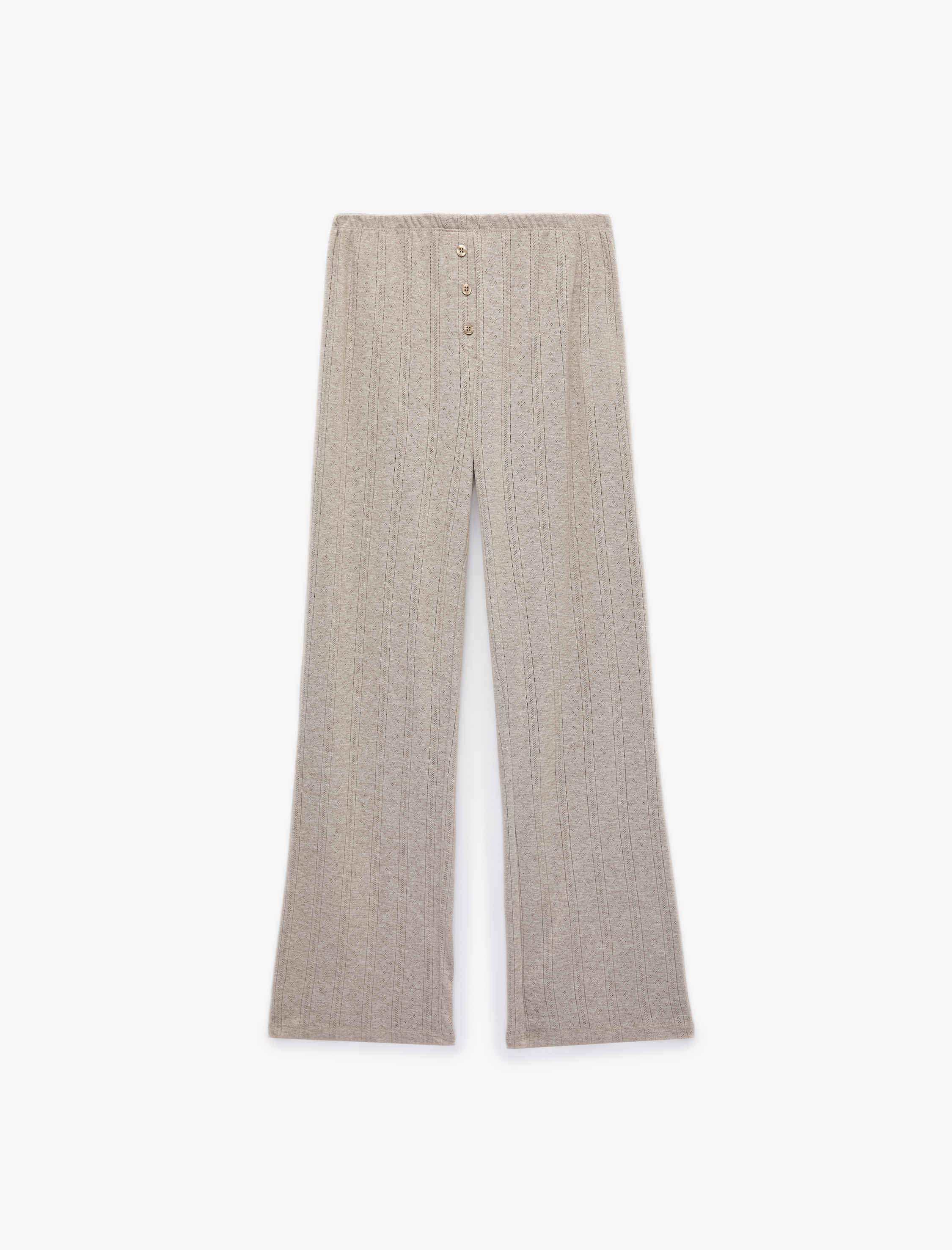 Koton Pamuk Karışımlı Beli Lastikli Pijama Altı görsel 5
