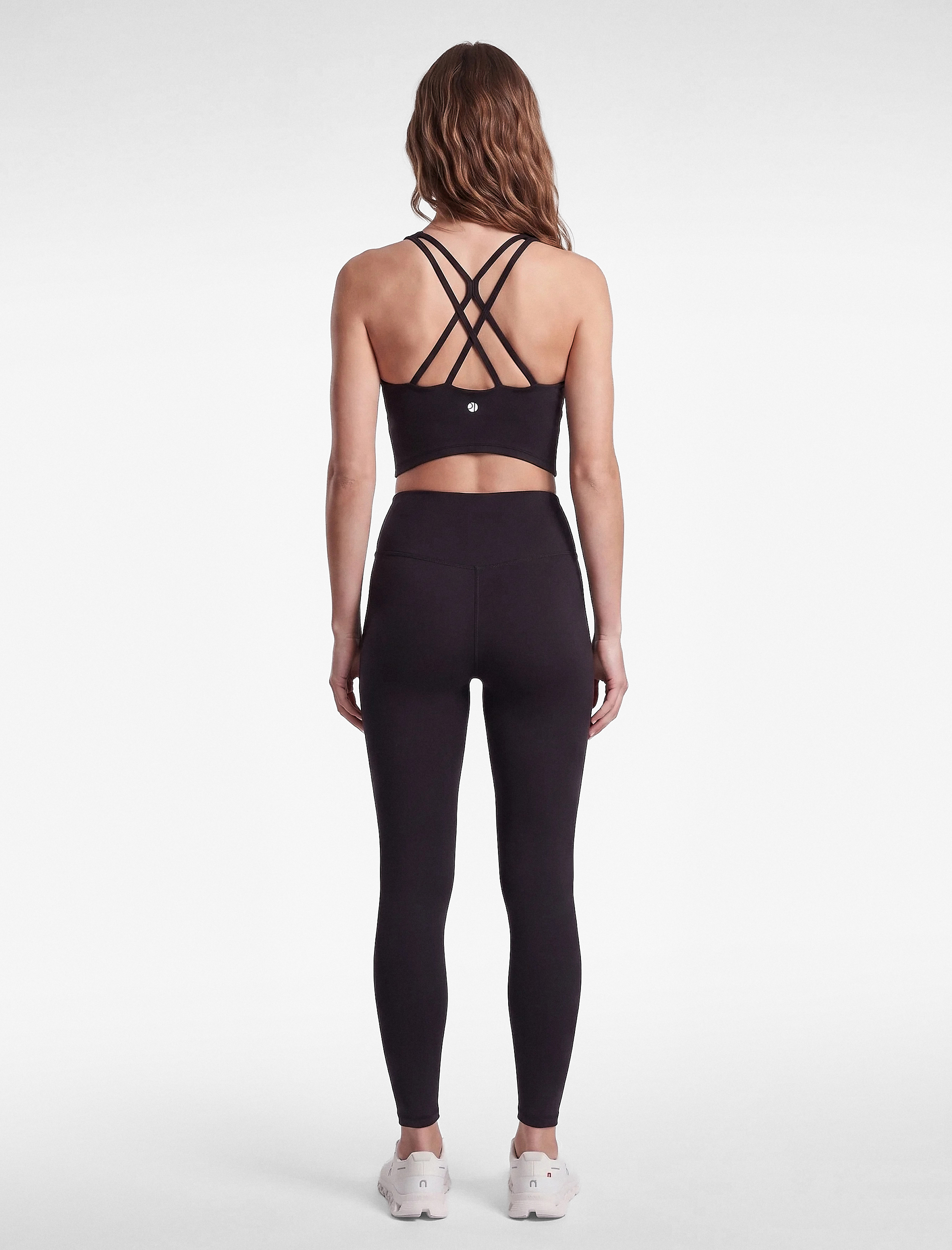   Slim Fit İnterlok Kumaş Sırt Detaylı Bisiklet Yaka Baskılı Sporcu Sütyeni