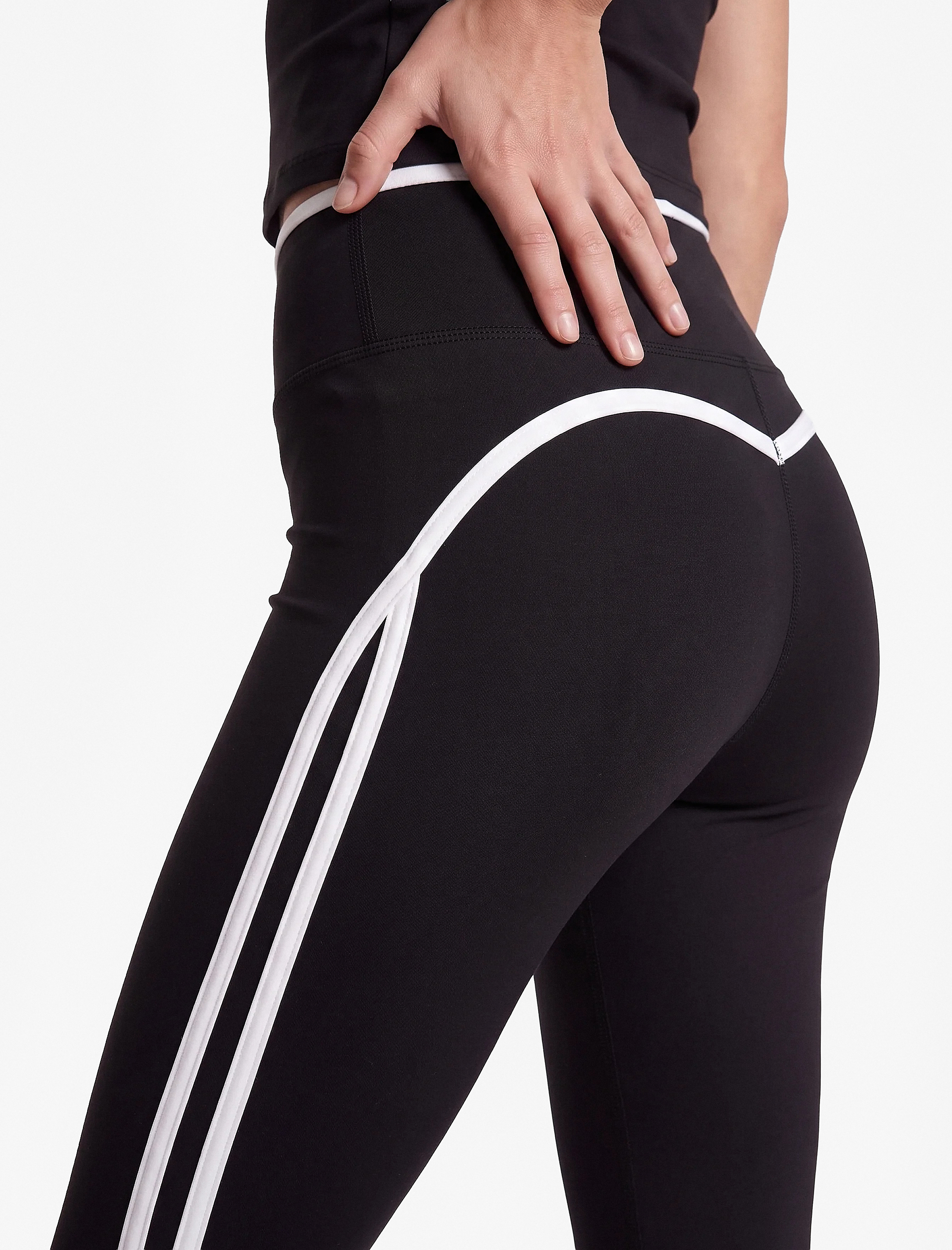   Yüksek Bel Biyeli Slim Fit Spor Tayt
