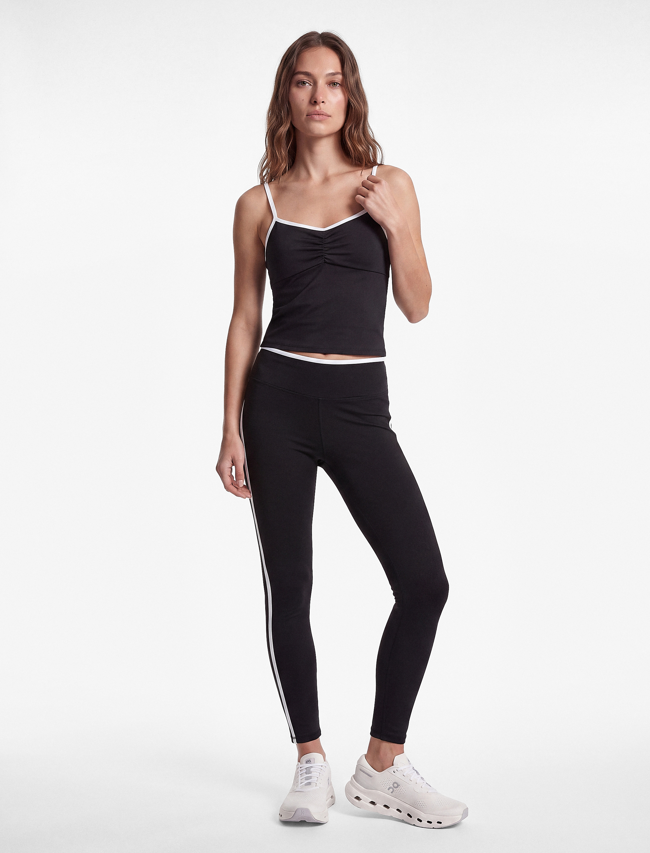   Yüksek Bel Biyeli Slim Fit Spor Tayt