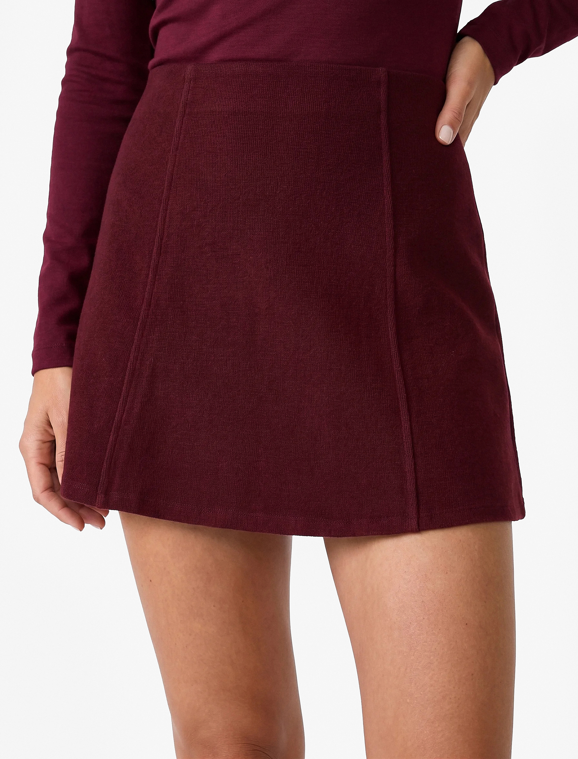 Koton Slim Fit A Kesim Mini Etek görsel 4