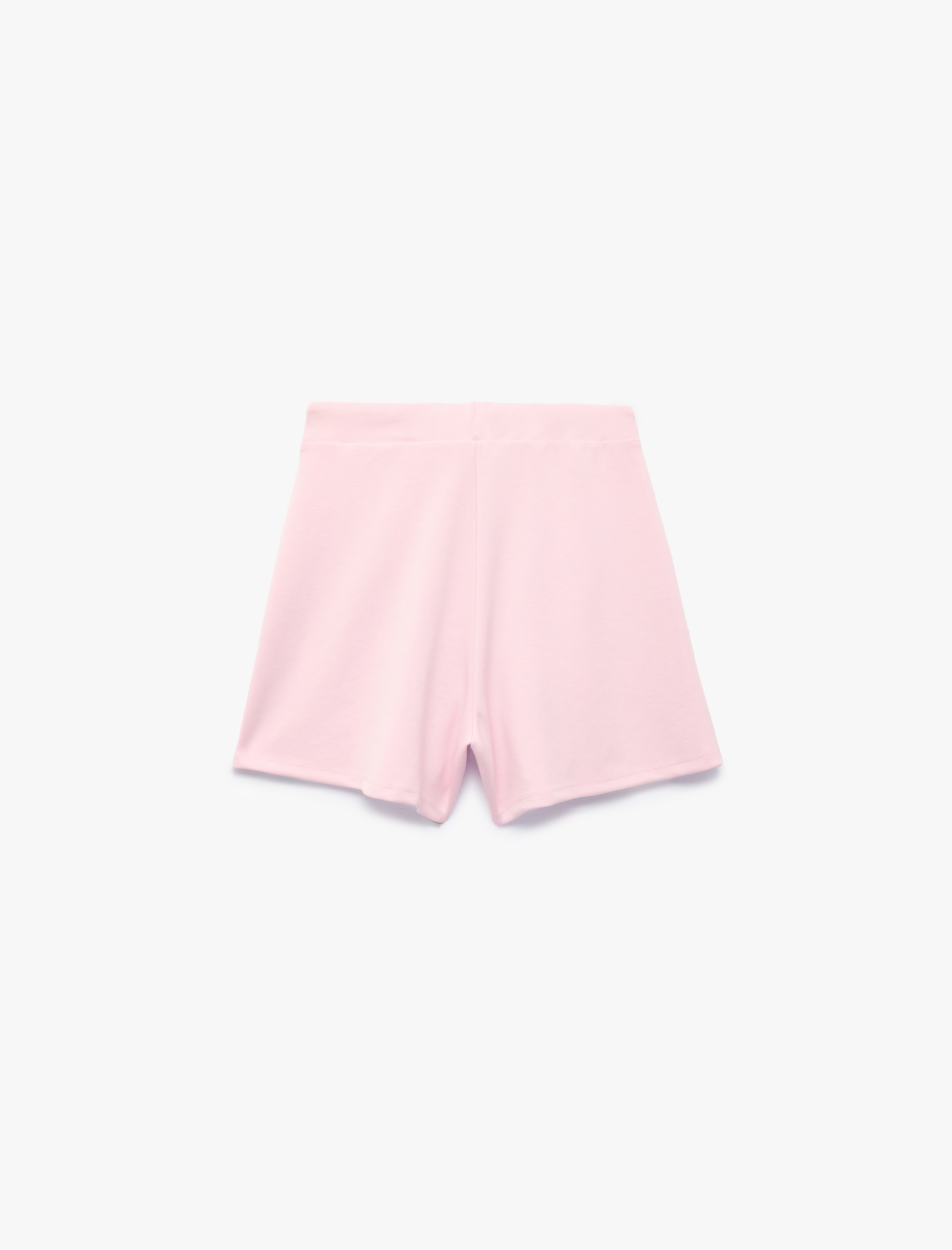 Koton Beli Bağcıklı Mini Şort görsel 4