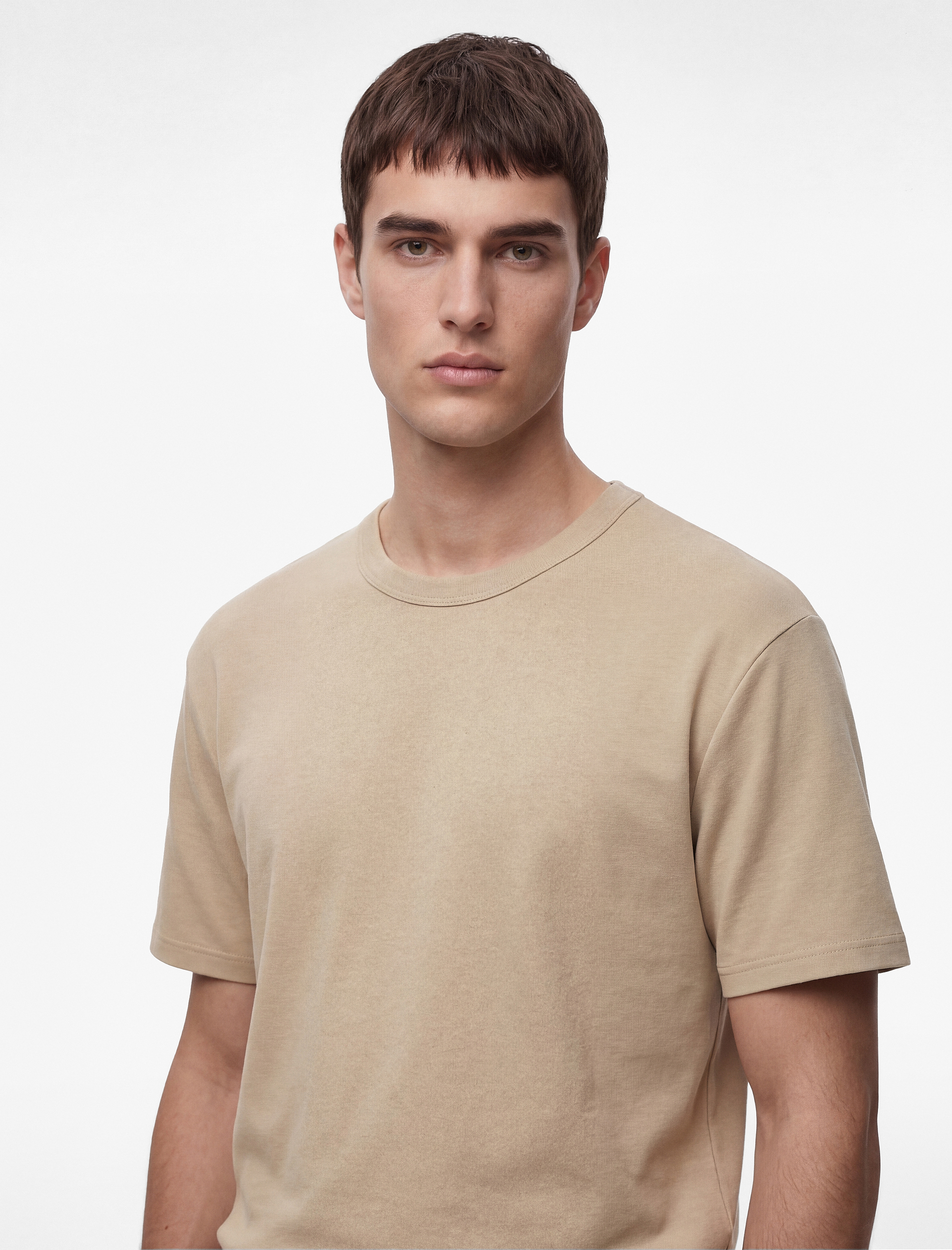 Koton Kısa Kollu Bisiklet Yaka Pamuklu Slim Fit Tişört görsel 2