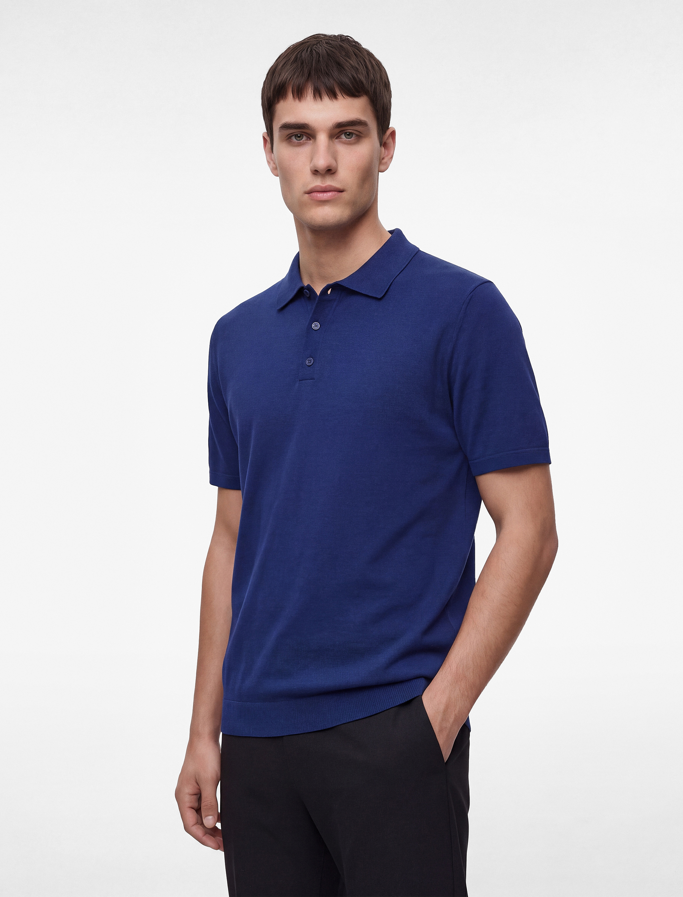 Koton Regular Fit Viskon Karışımlı Düğmeli Polo Yaka Kısa Kollu Triko Tişört görsel 2