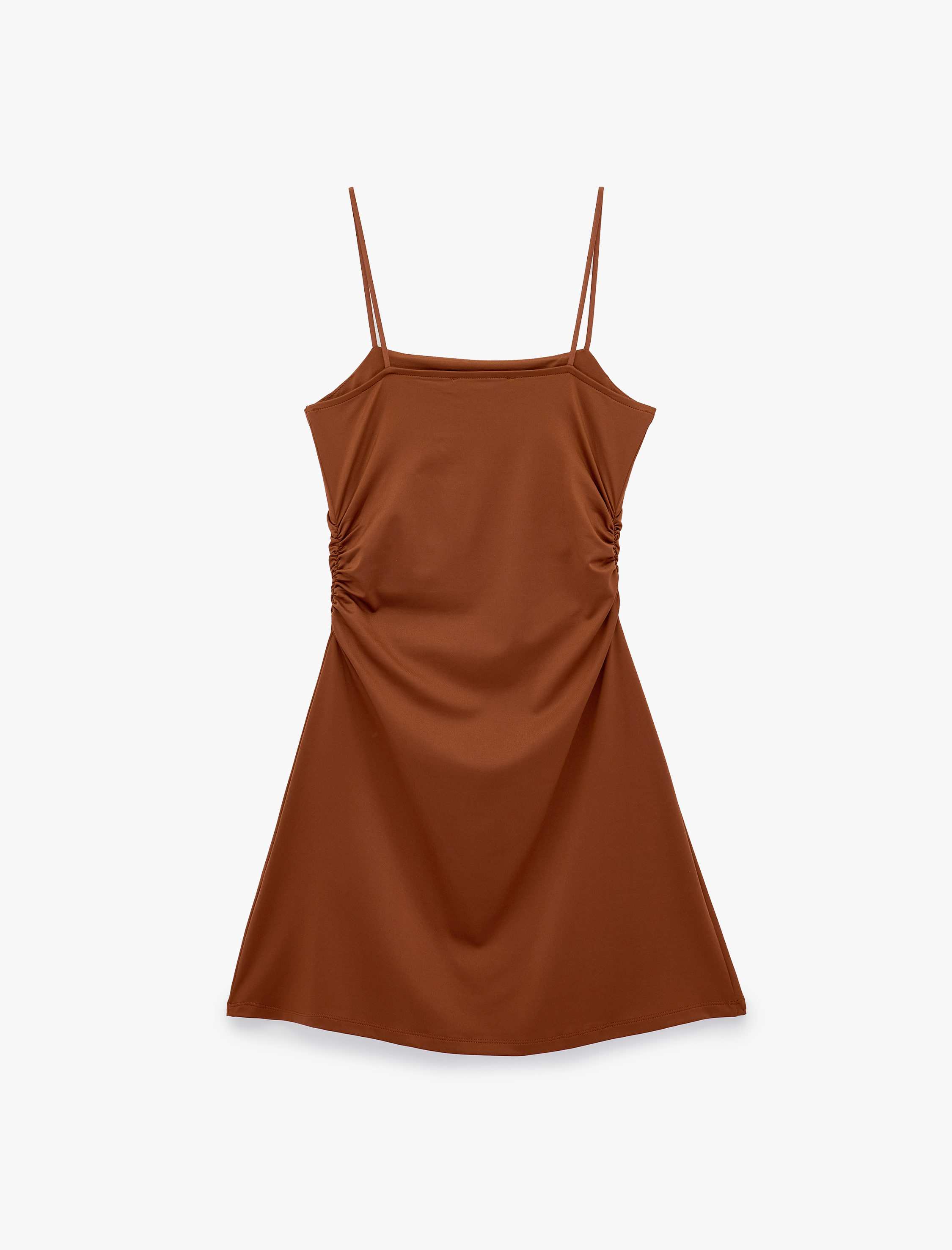 Koton Drape Detaylı İnce Askılı Mini Bodycon Elbise görsel 4