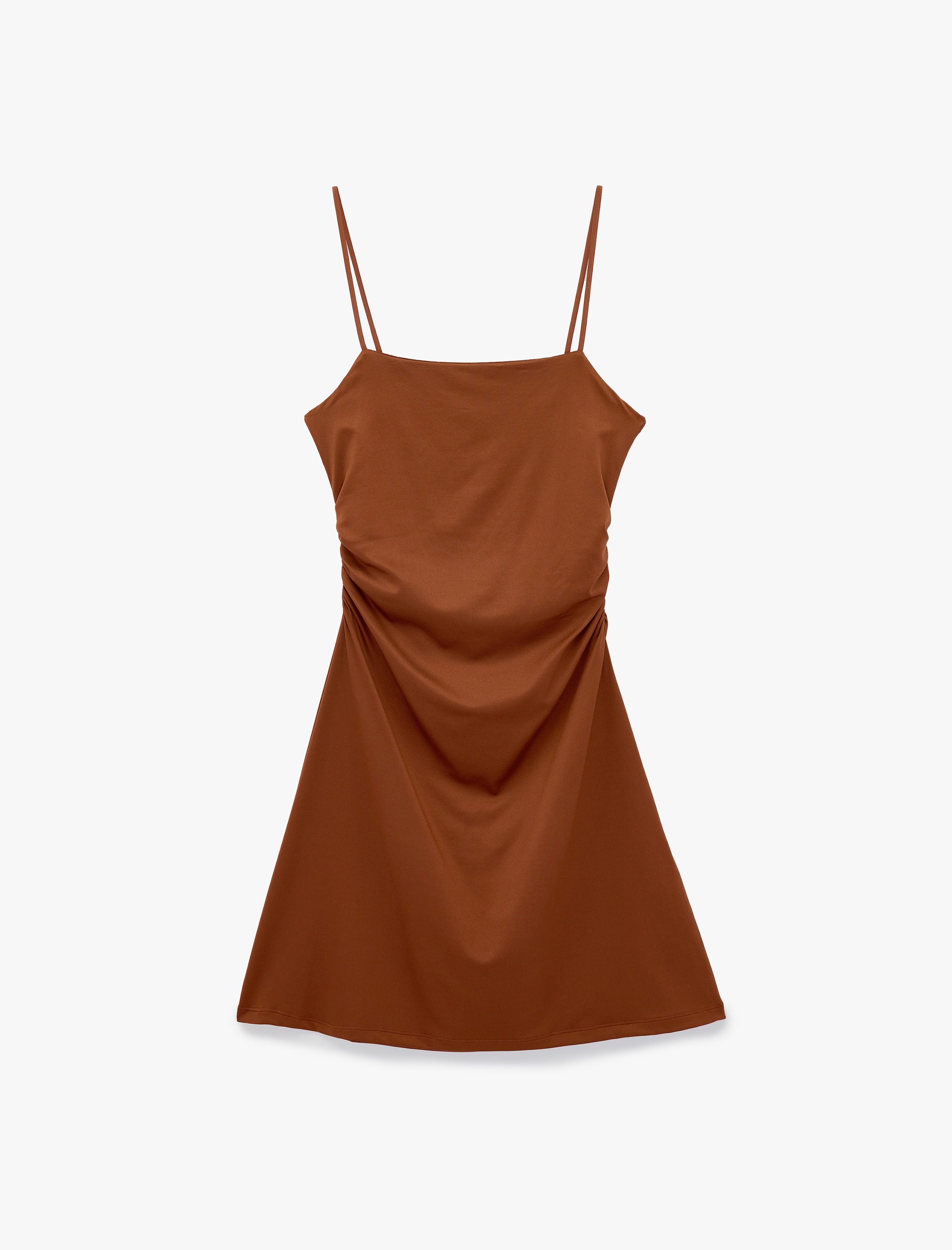 Koton Drape Detaylı İnce Askılı Mini Bodycon Elbise görsel 3