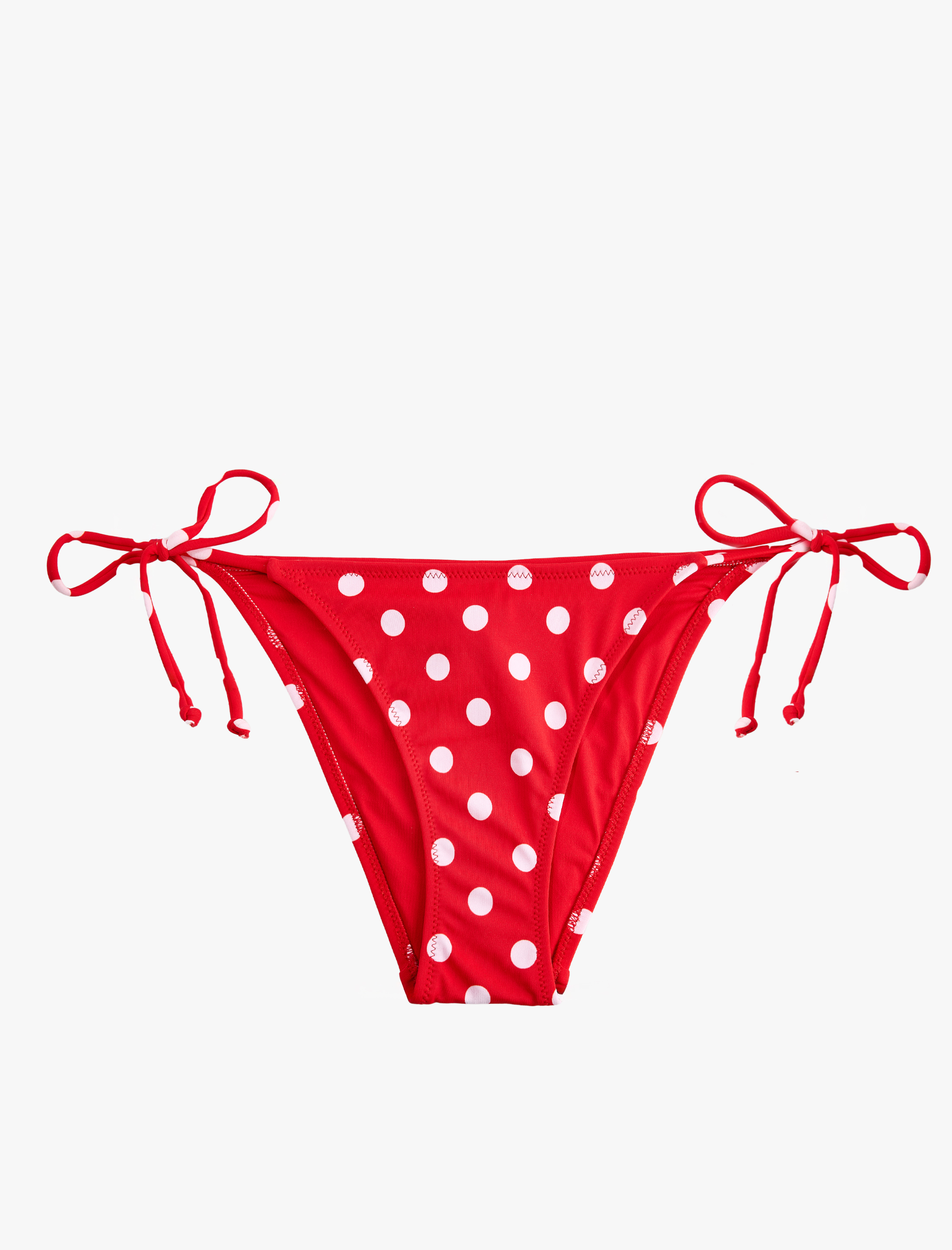 Koton X Sibil Çetinkaya - Bağlamalı Yanları İpli Puantiyeli Bikini Altı görsel 4