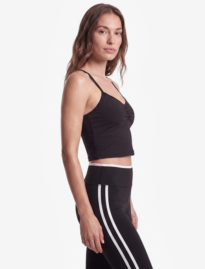  Slim Fit İp Askılı Sırt Detaylı Spor Bluz