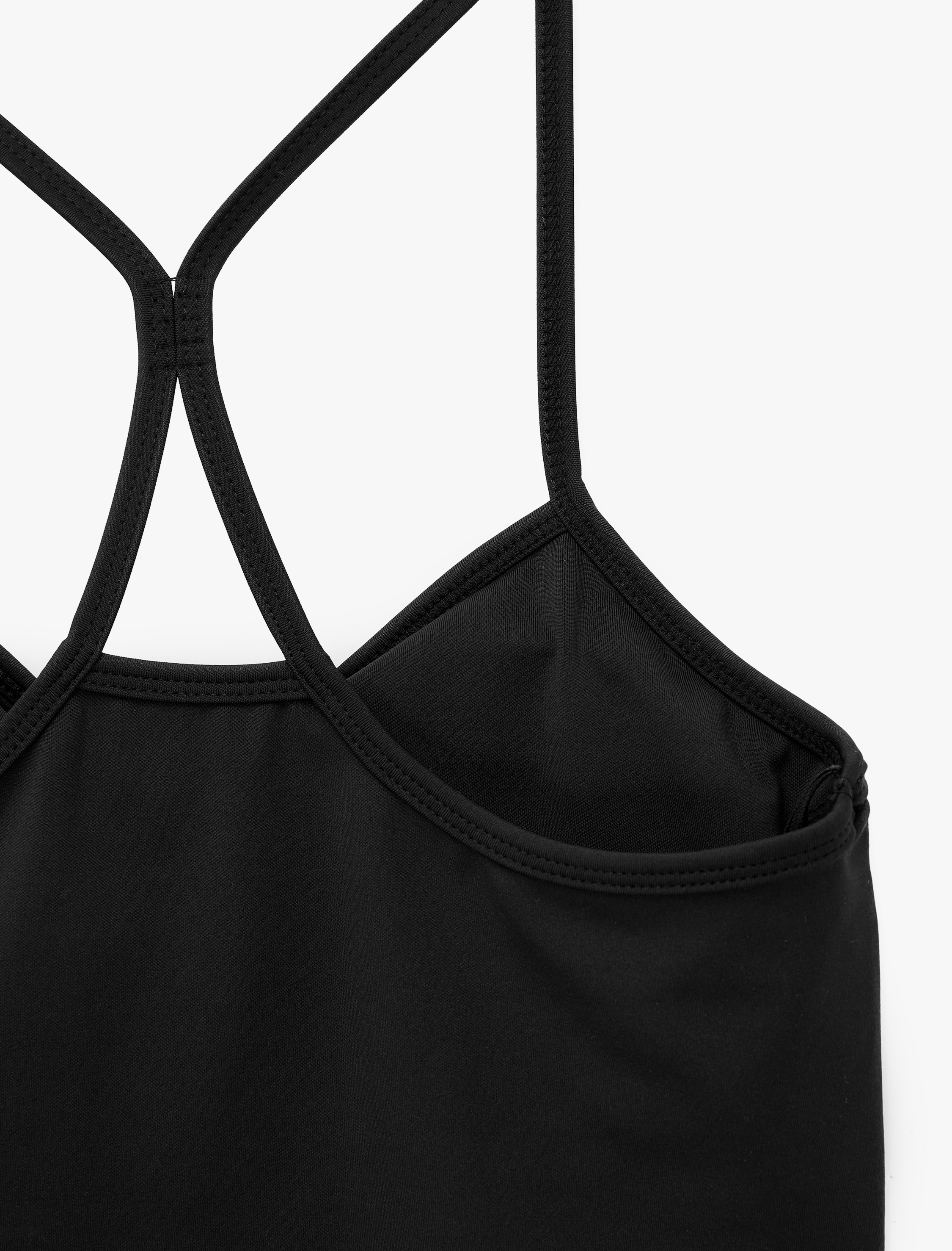   Slim Fit İp Askılı Sırt Detaylı Spor Bluz