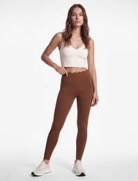 Yüksek Bel Slim Fit Lazer Kesim Spor Tayt