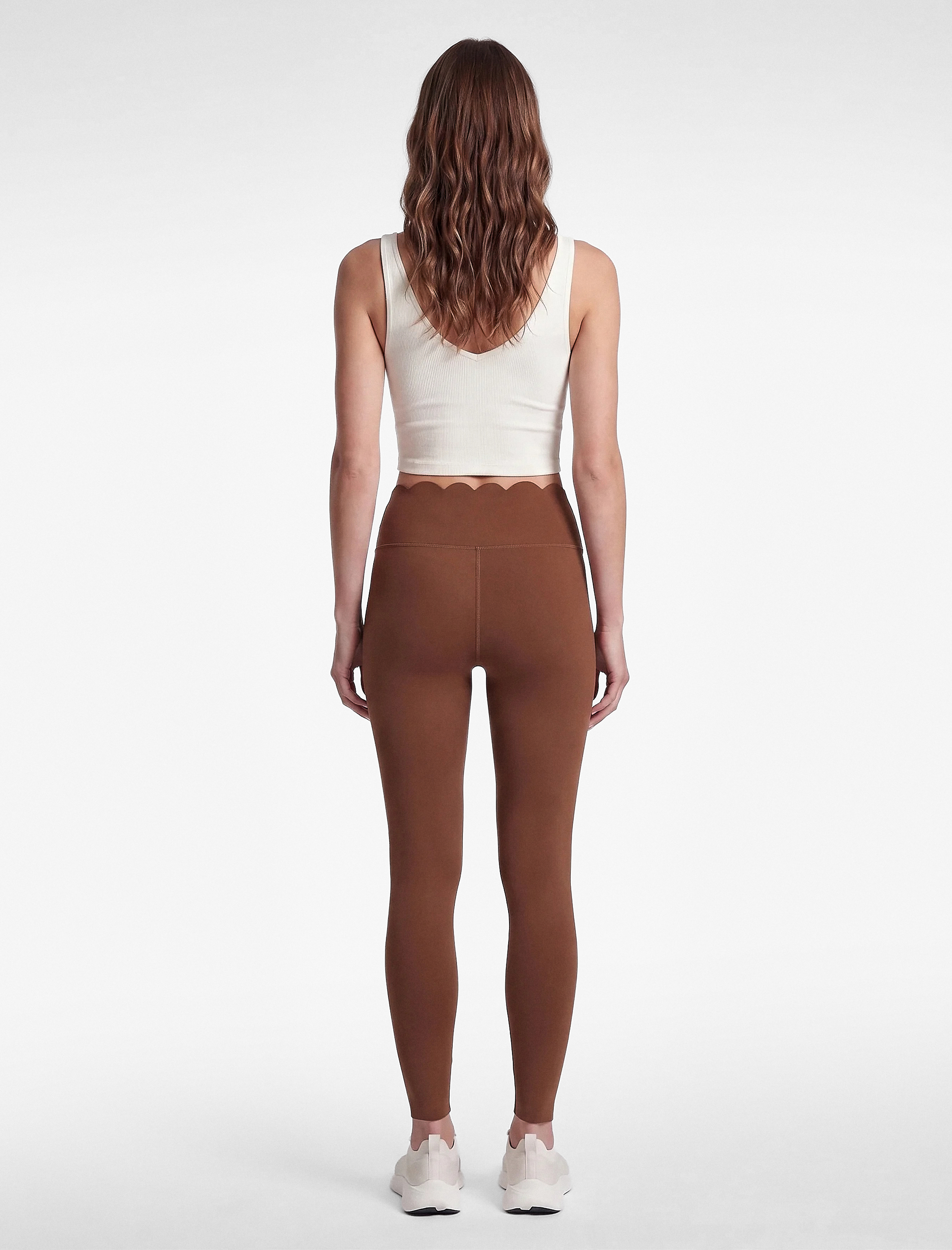   Yüksek Bel Slim Fit Lazer Kesim Spor Tayt