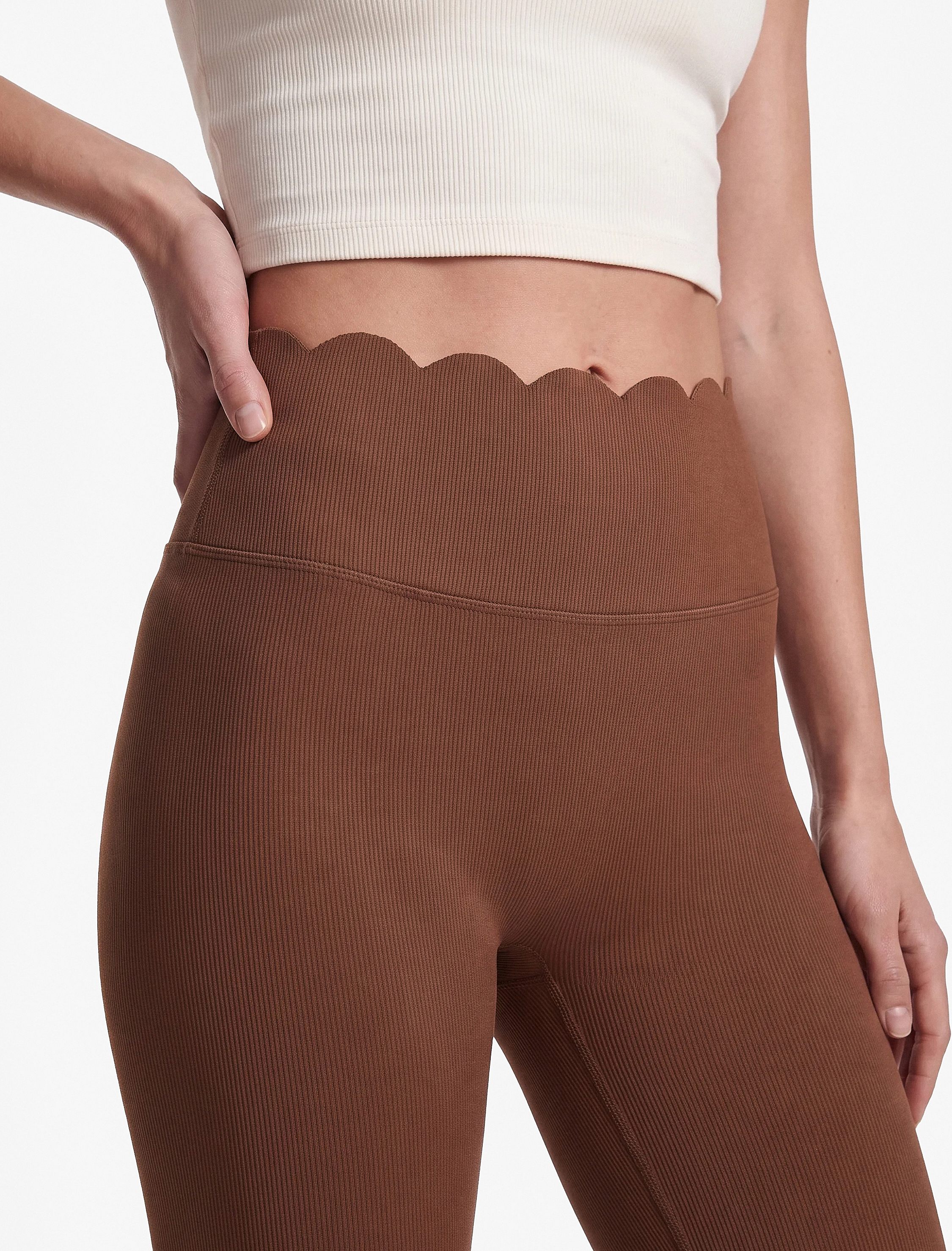   Yüksek Bel Slim Fit Lazer Kesim Spor Tayt