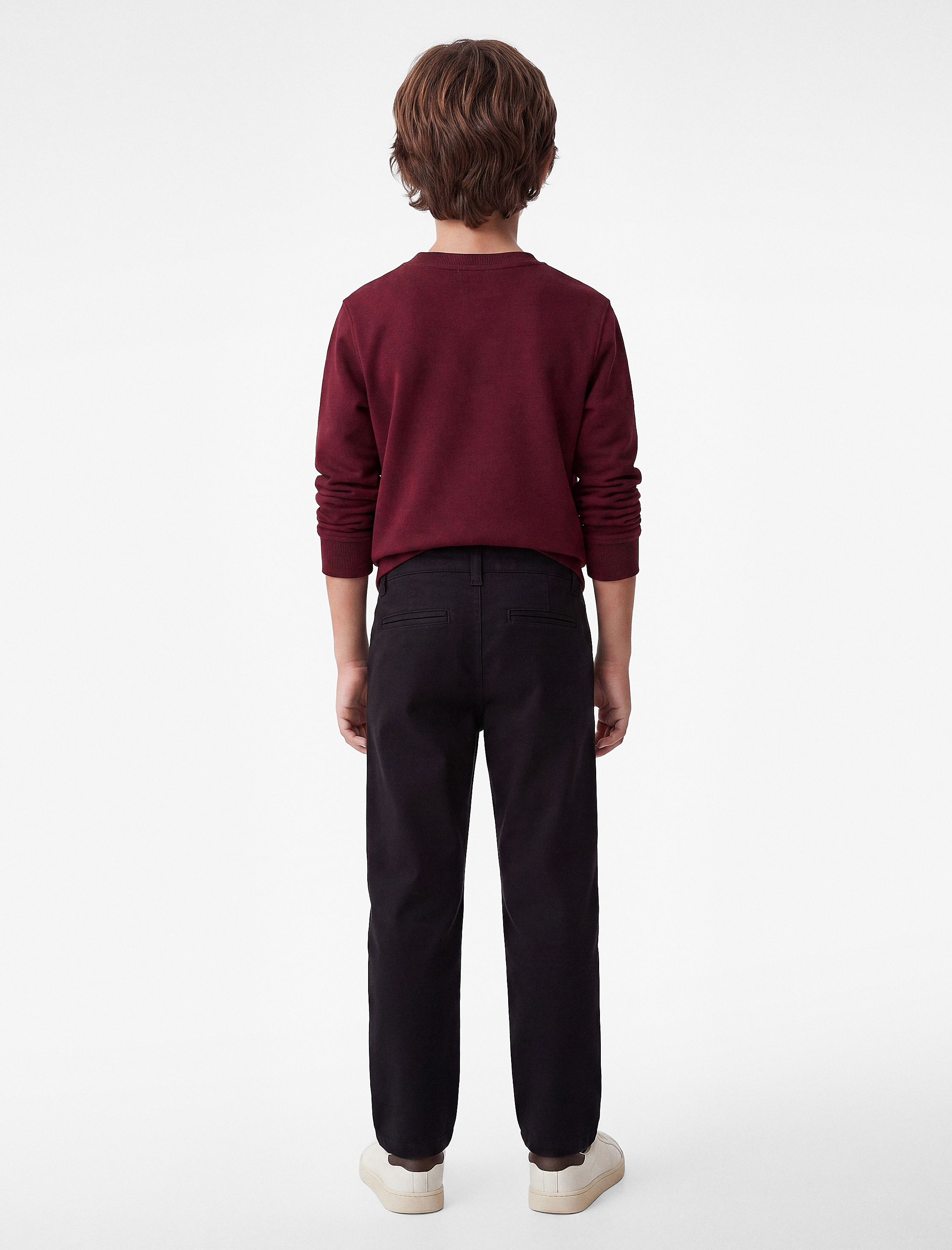  Erkek Çocuk Pamuklu Cepli Gabardin Chino Pantolon