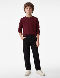 Pamuklu Cepli Gabardin Chino Pantolon
