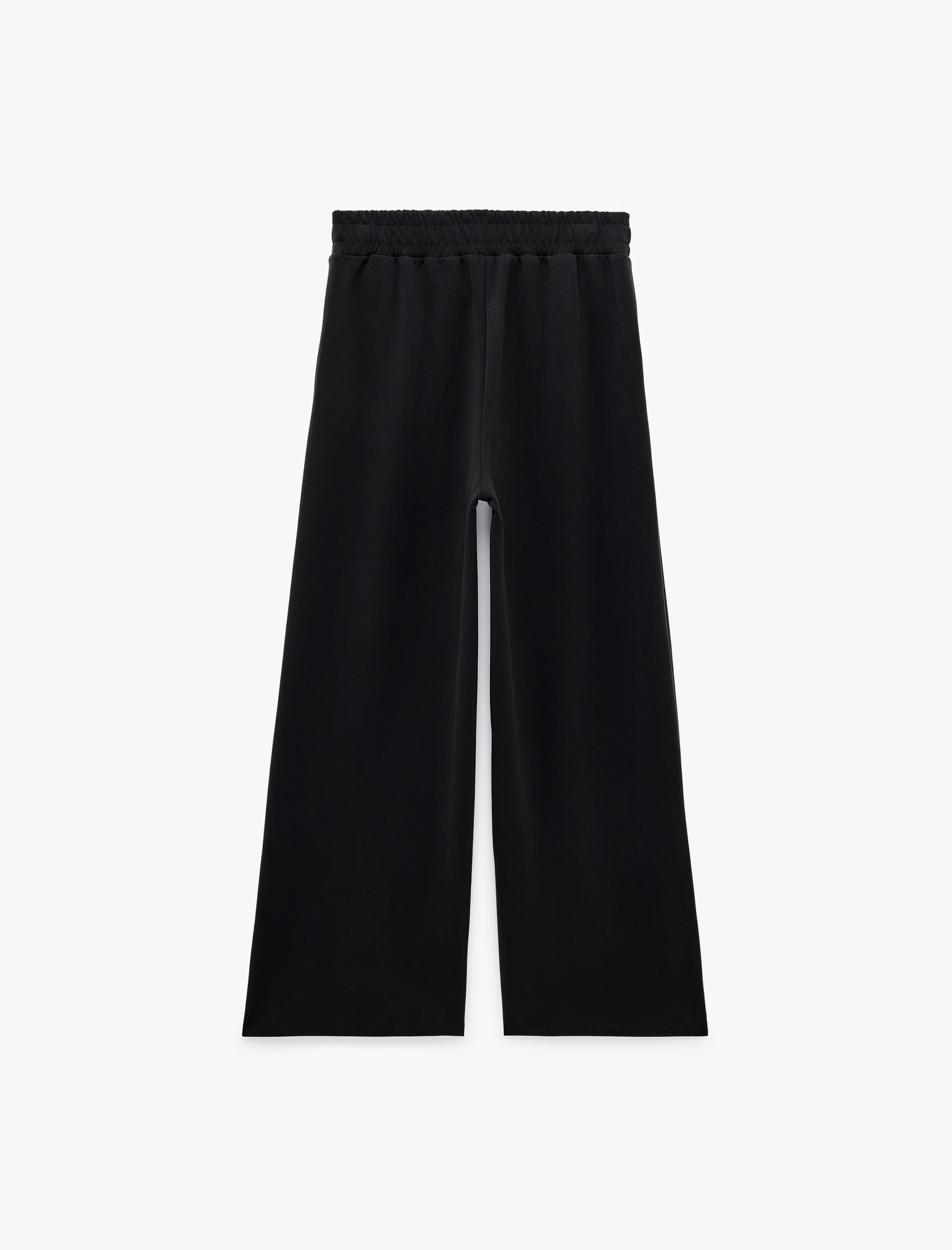   Modal Kumaş Pile Detaylı Yan Cepli Straight Fit Pantolon