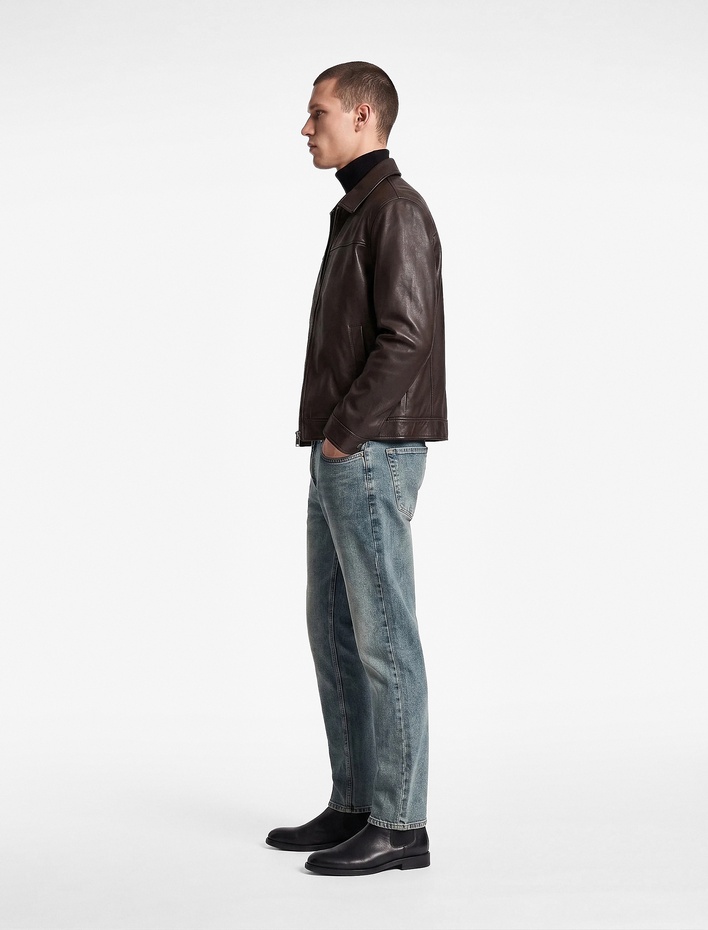  Pamuklu Normal Bel Cepli Straight Fit Jean Pantolon - Mark Jean