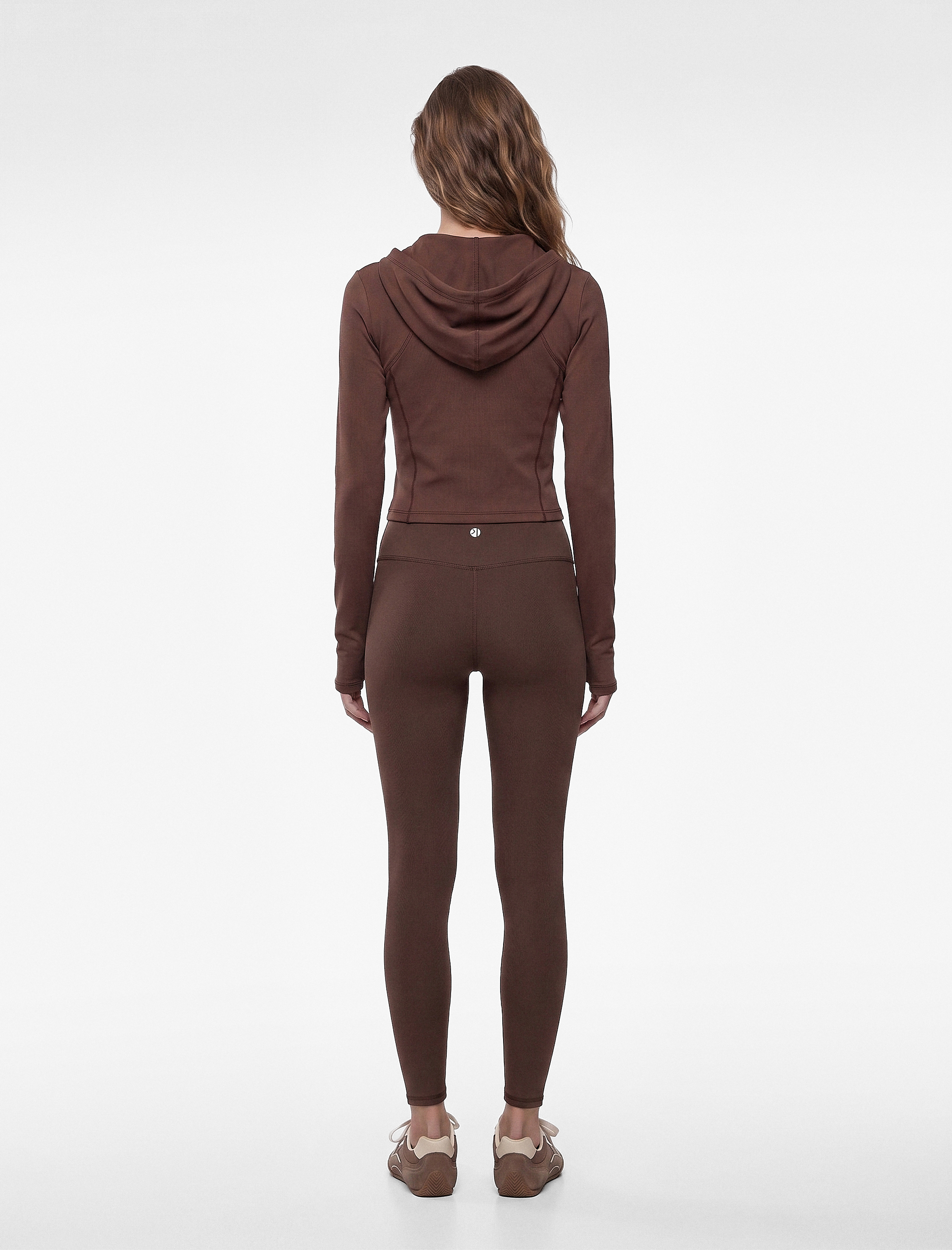 Koton Yüksek Bel Dikiş Detaylı Slim Fit Spor Tayt görsel 3
