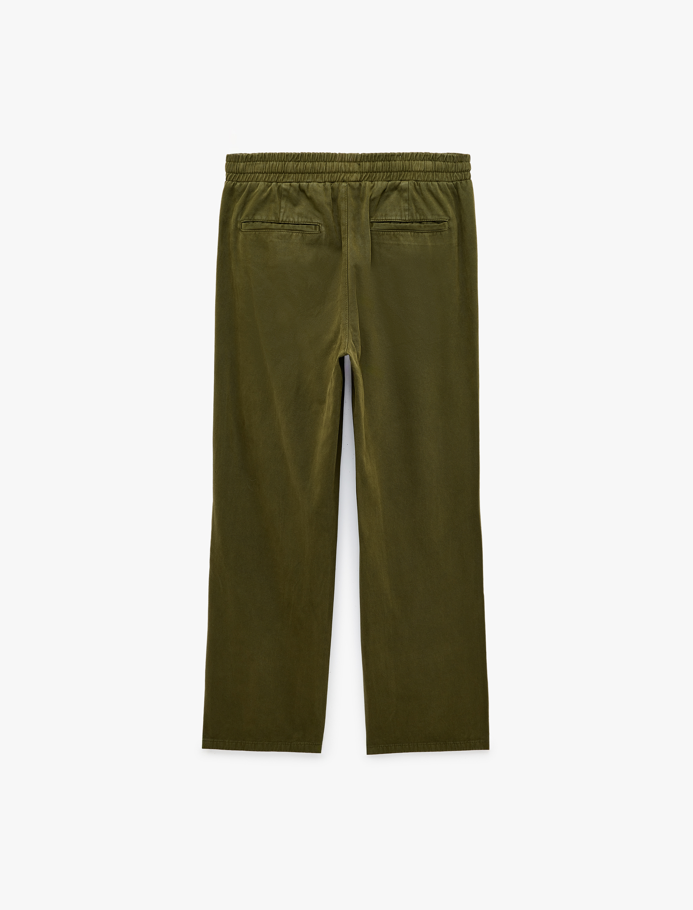 Koton Cepli Pamuklu Beli Lastikli Bağcıklı Gabardin Pantolon görsel 2