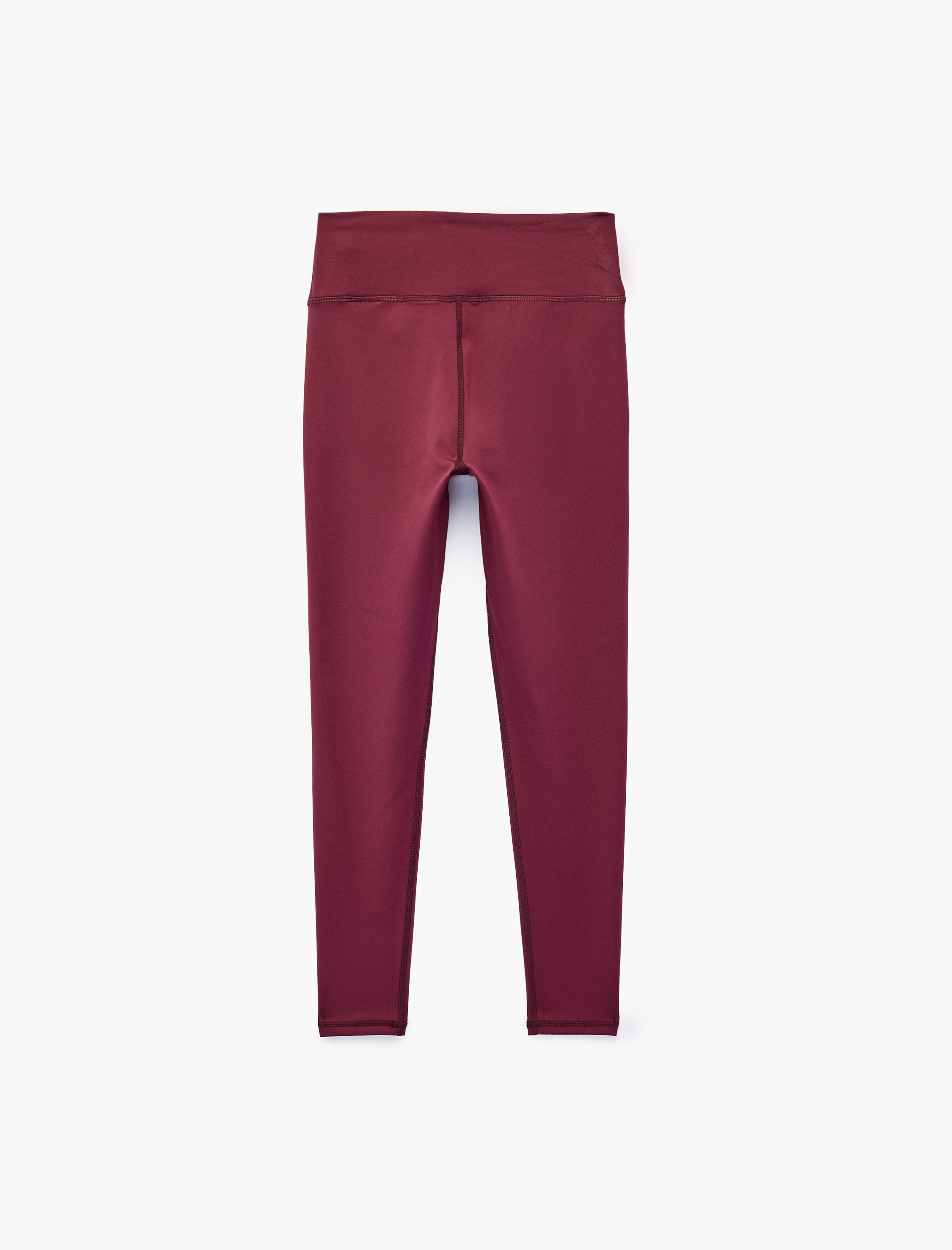   Yüksek Bel Slim Fit Dikiş Detaylı Spor Tayt