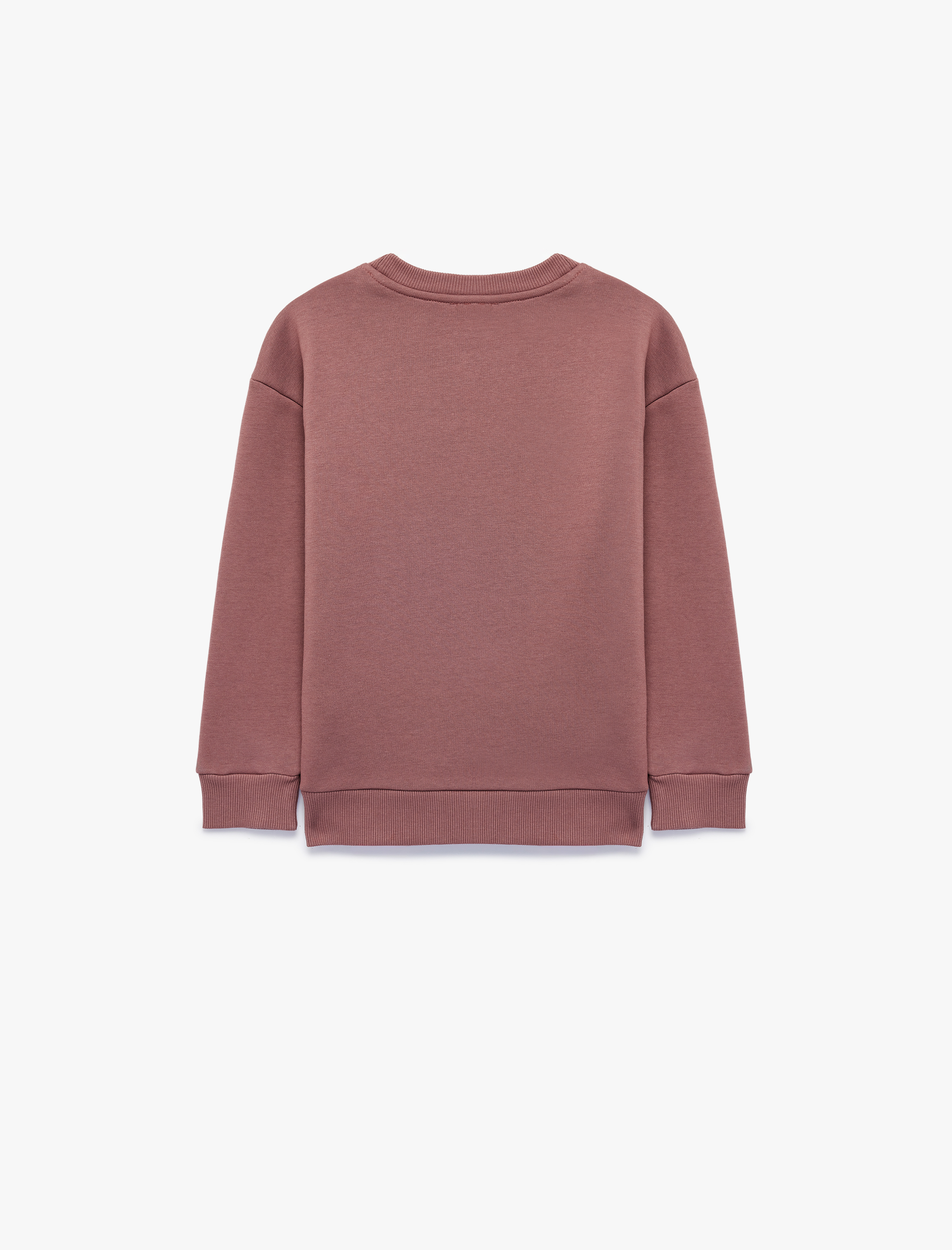  Erkek Çocuk Şardonlu Bisiklet Yaka Uzun Kollu Baskılı Oversize Sweatshirt