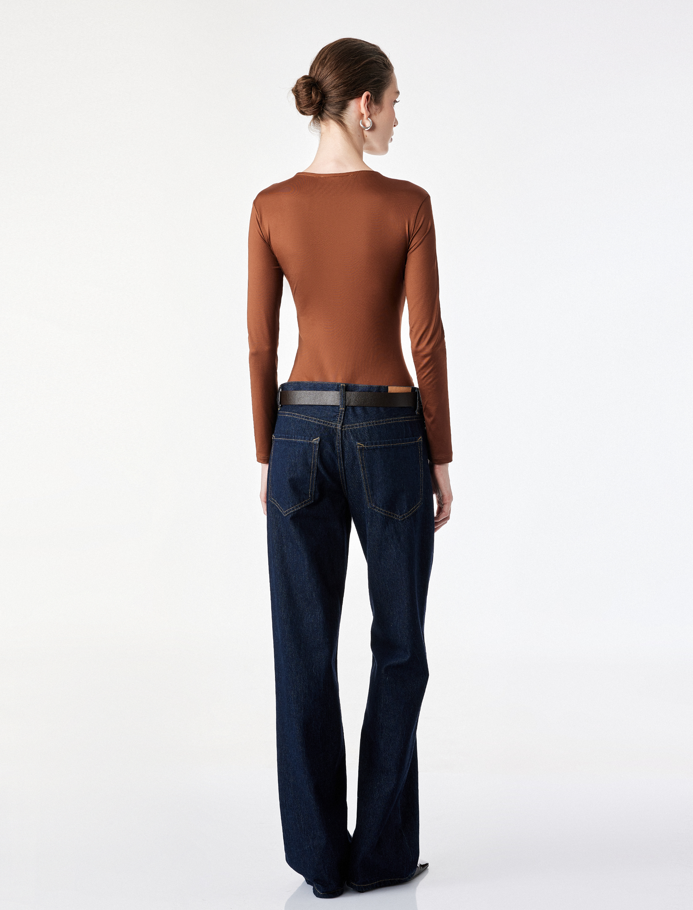 Koton Bisiklet Yaka Uzun Kollu Bodysuit görsel 4