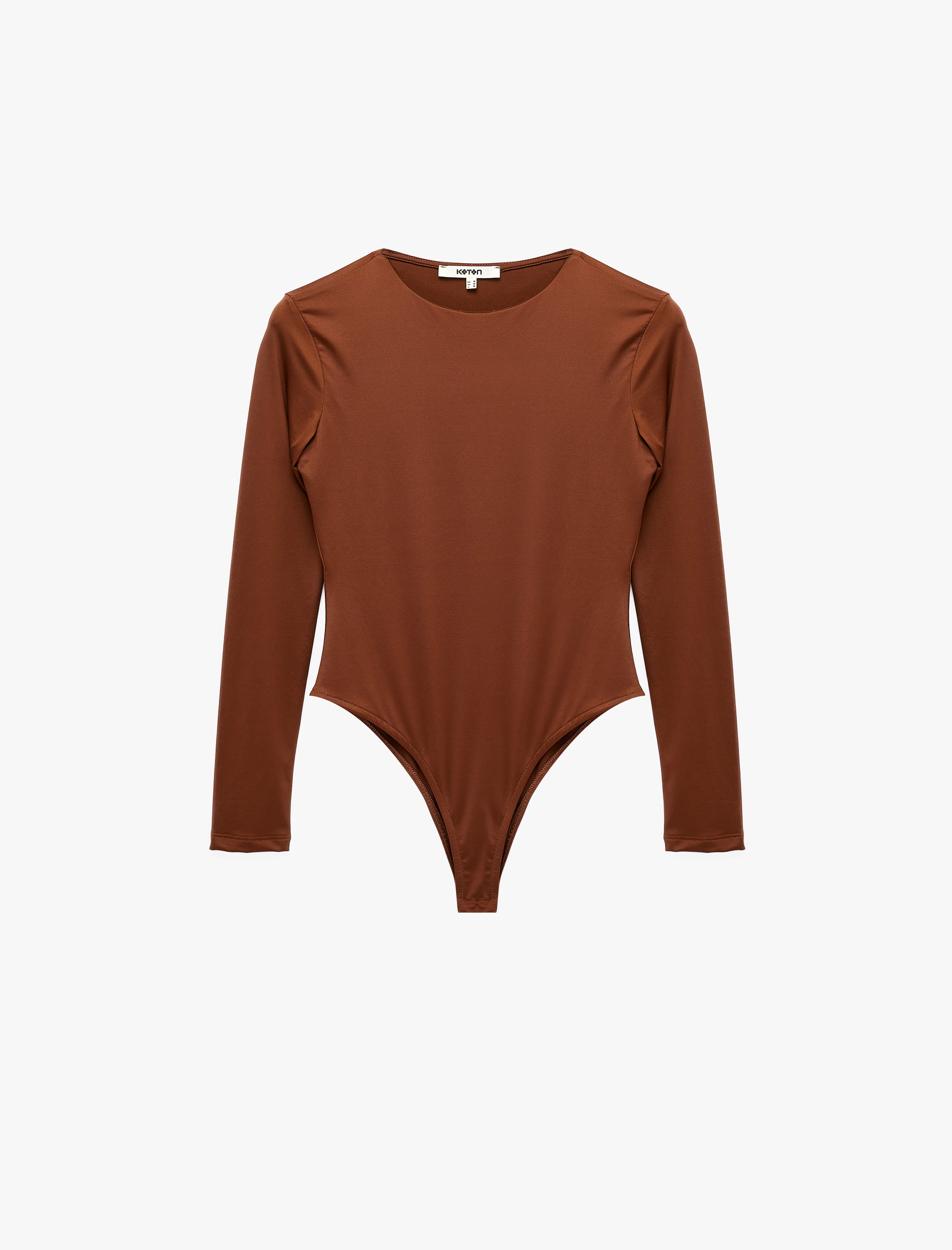 Koton Bisiklet Yaka Uzun Kollu Bodysuit görsel 6