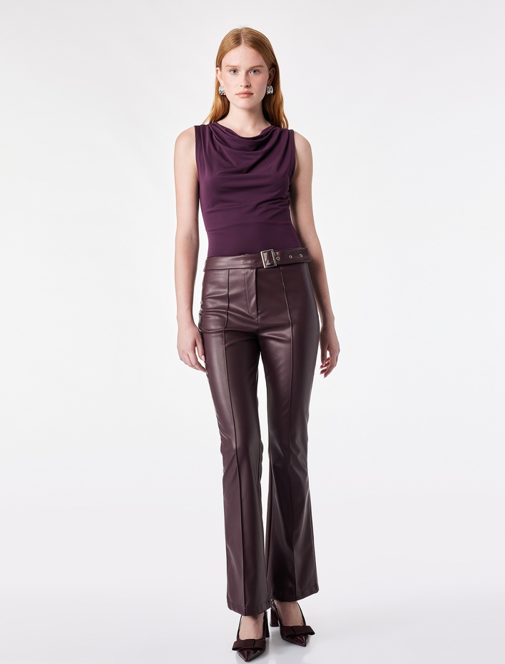  Slim Fit Kolsuz Drapeli Degaje Yaka Atlet