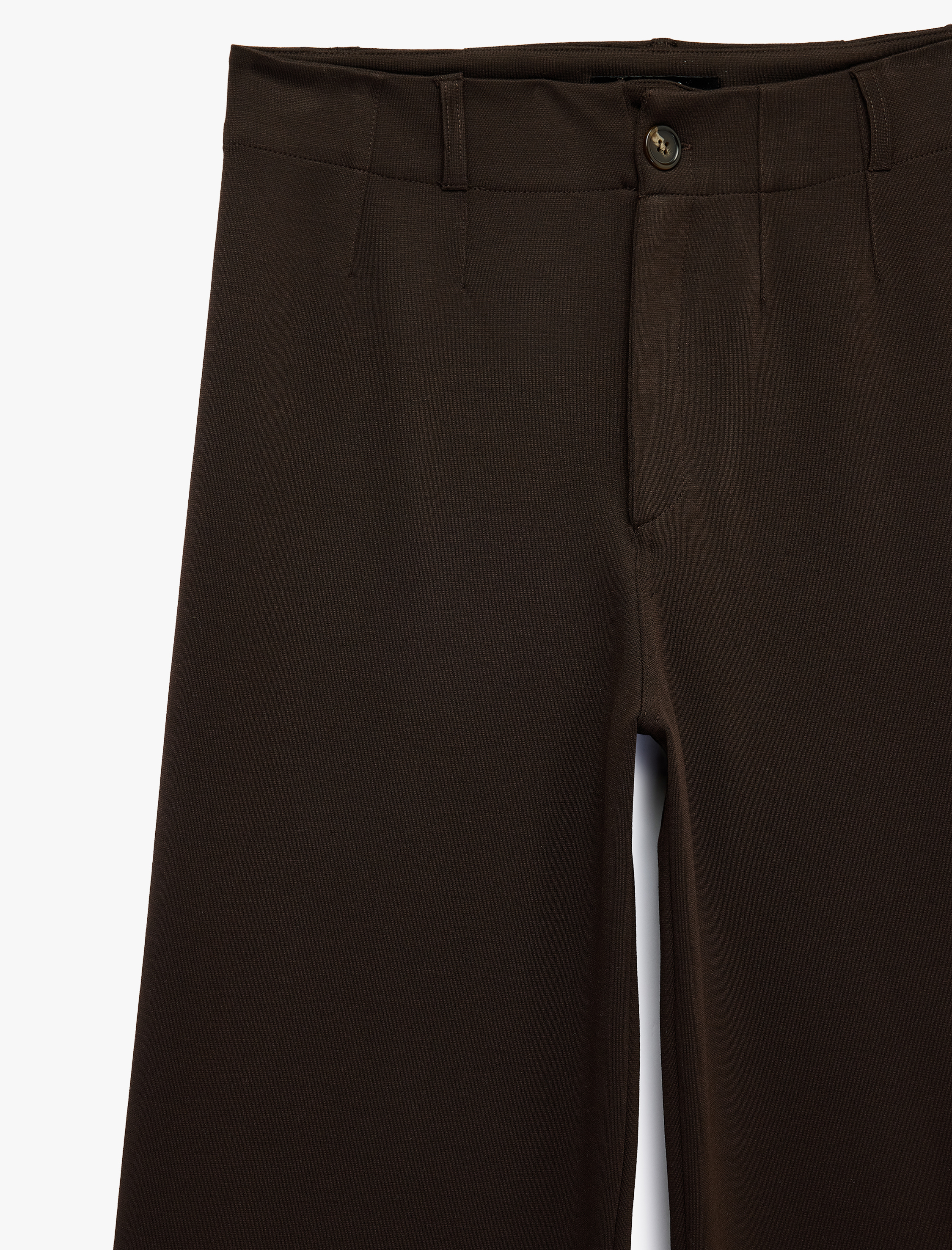Koton Normal Bel Yan Cepli Düğmeli Straight Fit Kumaş Pantolon görsel 6