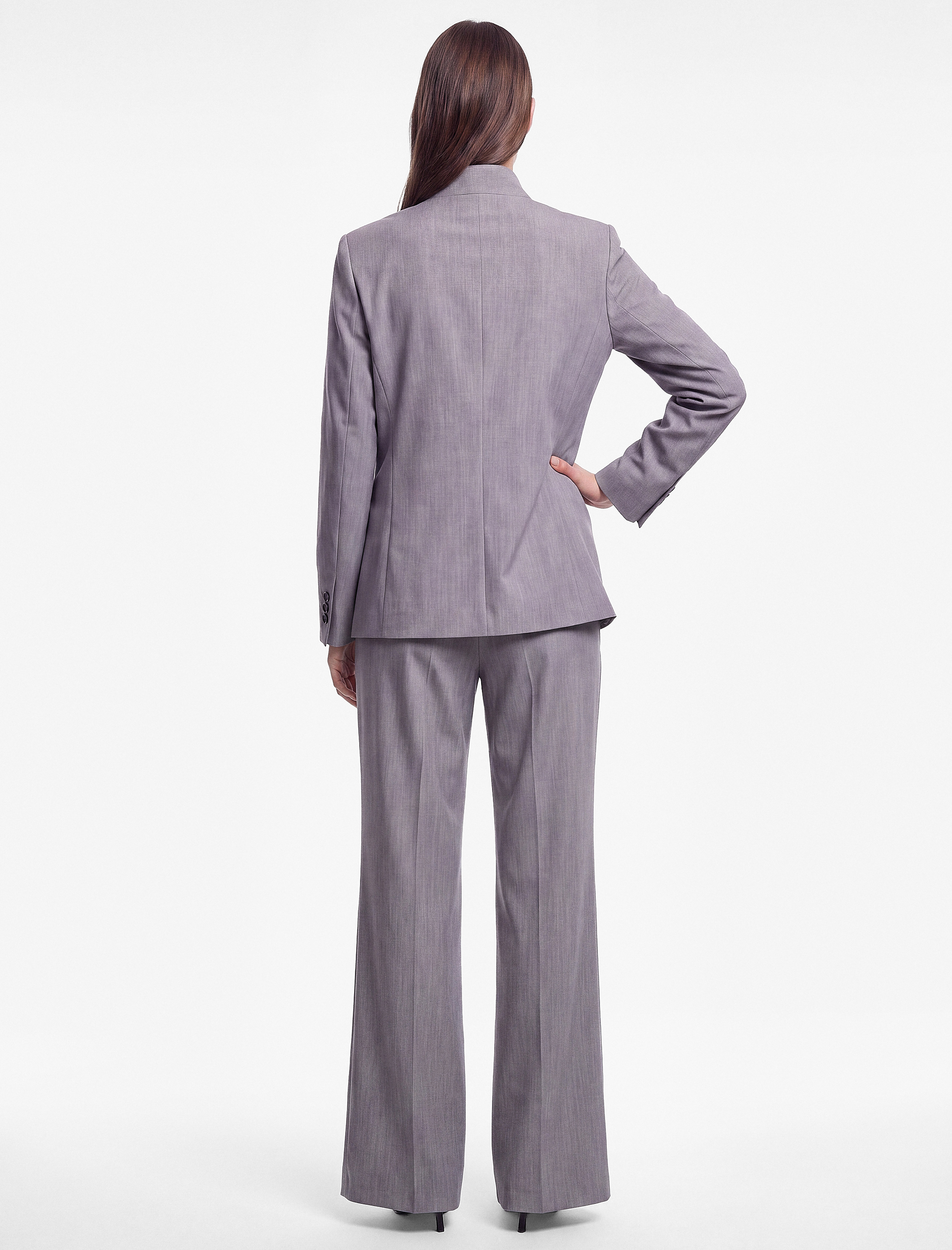 Koton Cepli Regular Fit Uzun Kollu Düğme Detaylı Dik Yaka Kruvaze Blazer Ceket görsel 4