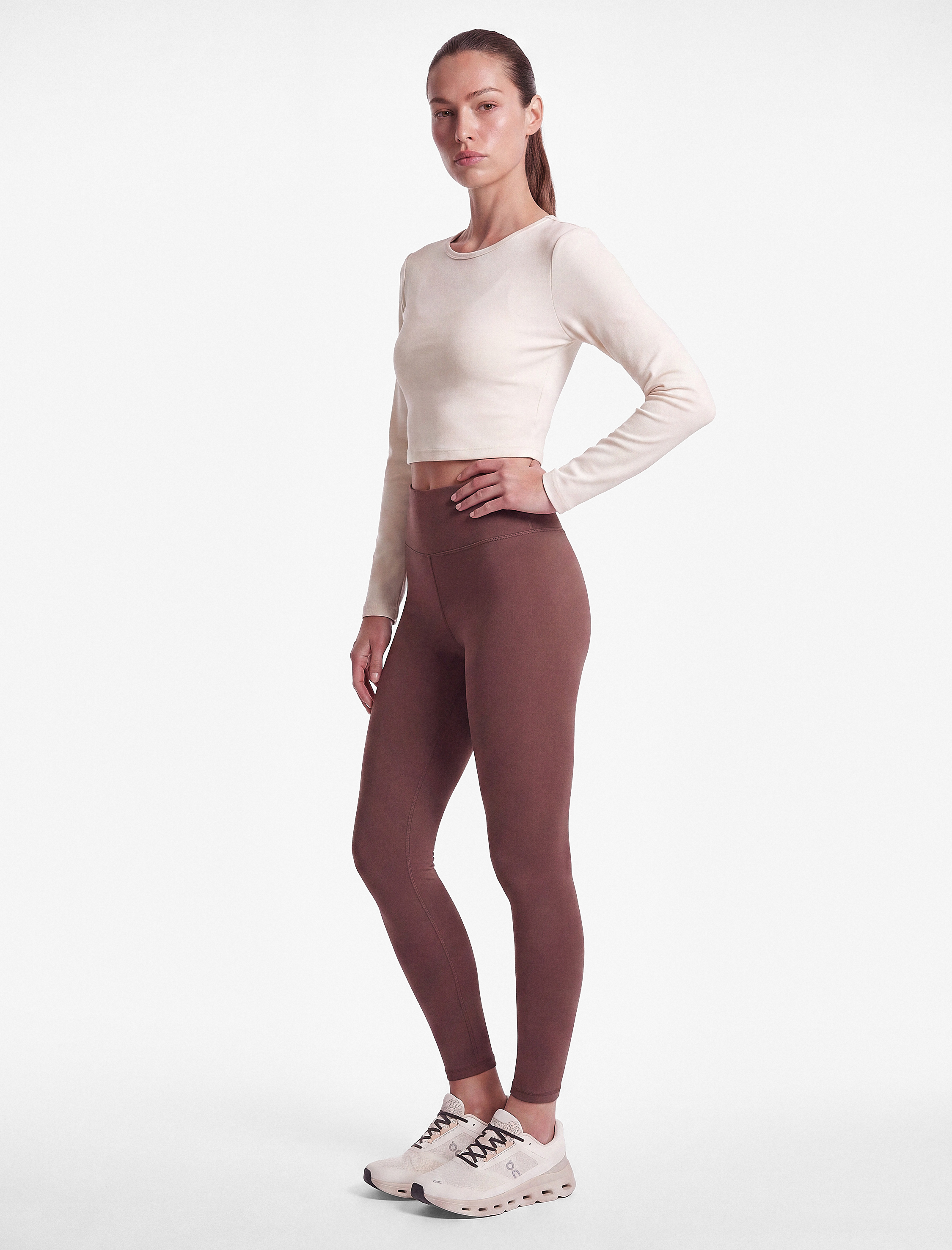 Koton Yüksek Bel Slim Fit Dikiş Detaylı Spor Tayt görsel 2