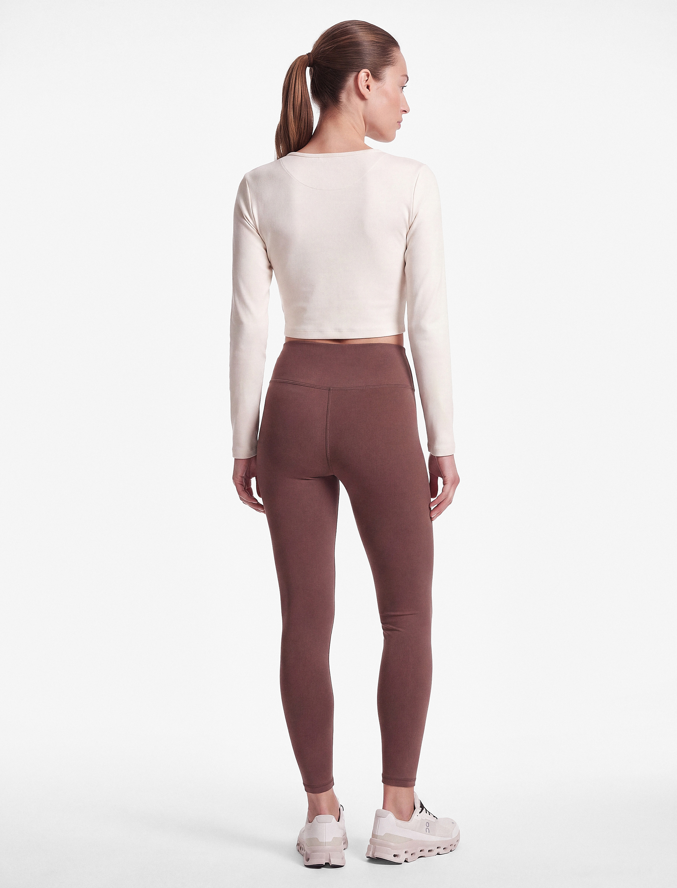 Koton Yüksek Bel Slim Fit Dikiş Detaylı Spor Tayt görsel 3