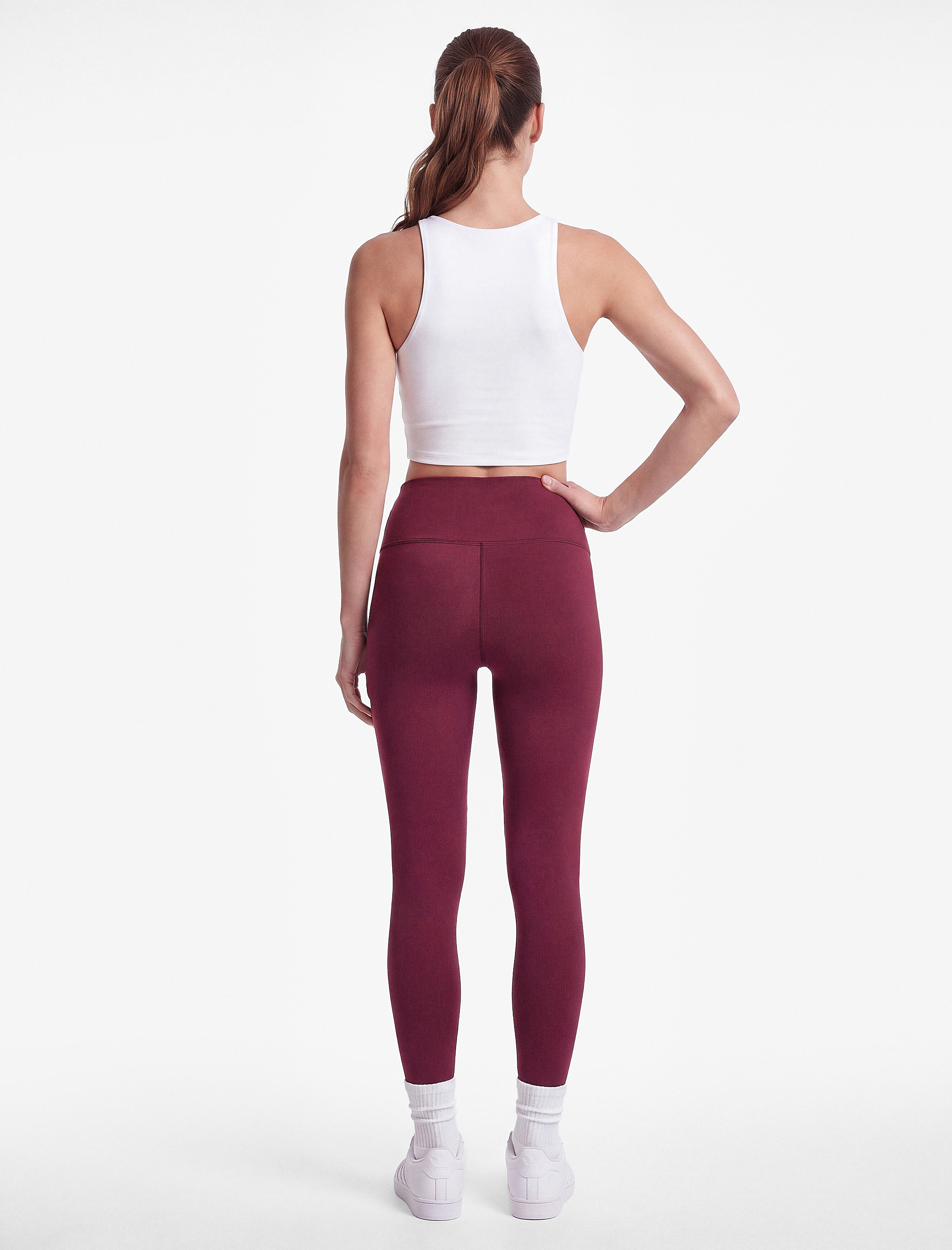 Koton Yüksek Bel Slim Fit Dikiş Detaylı Spor Tayt görsel 4
