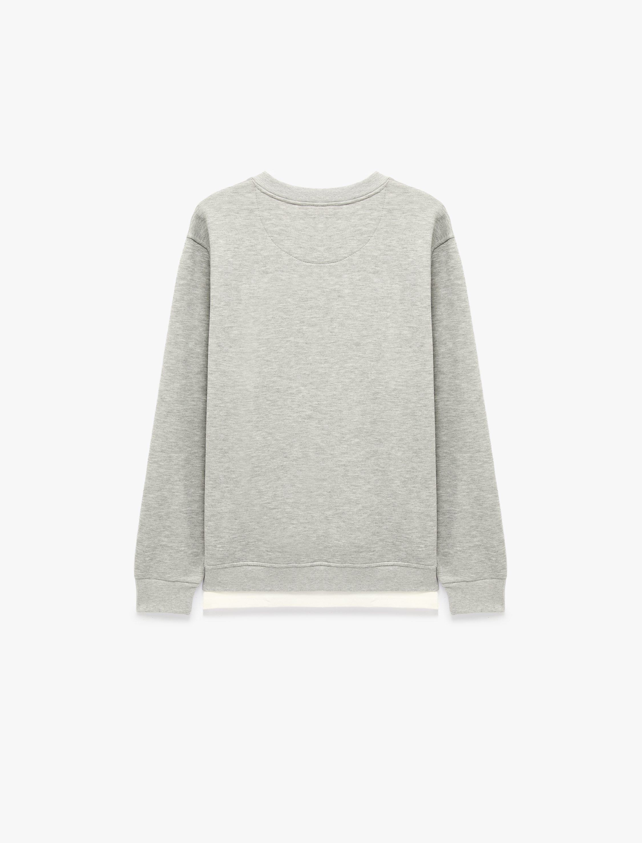 Koton Şardonlu Regular Fit Bisiklet Yaka Uzun Kollu Sweatshirt görsel 2