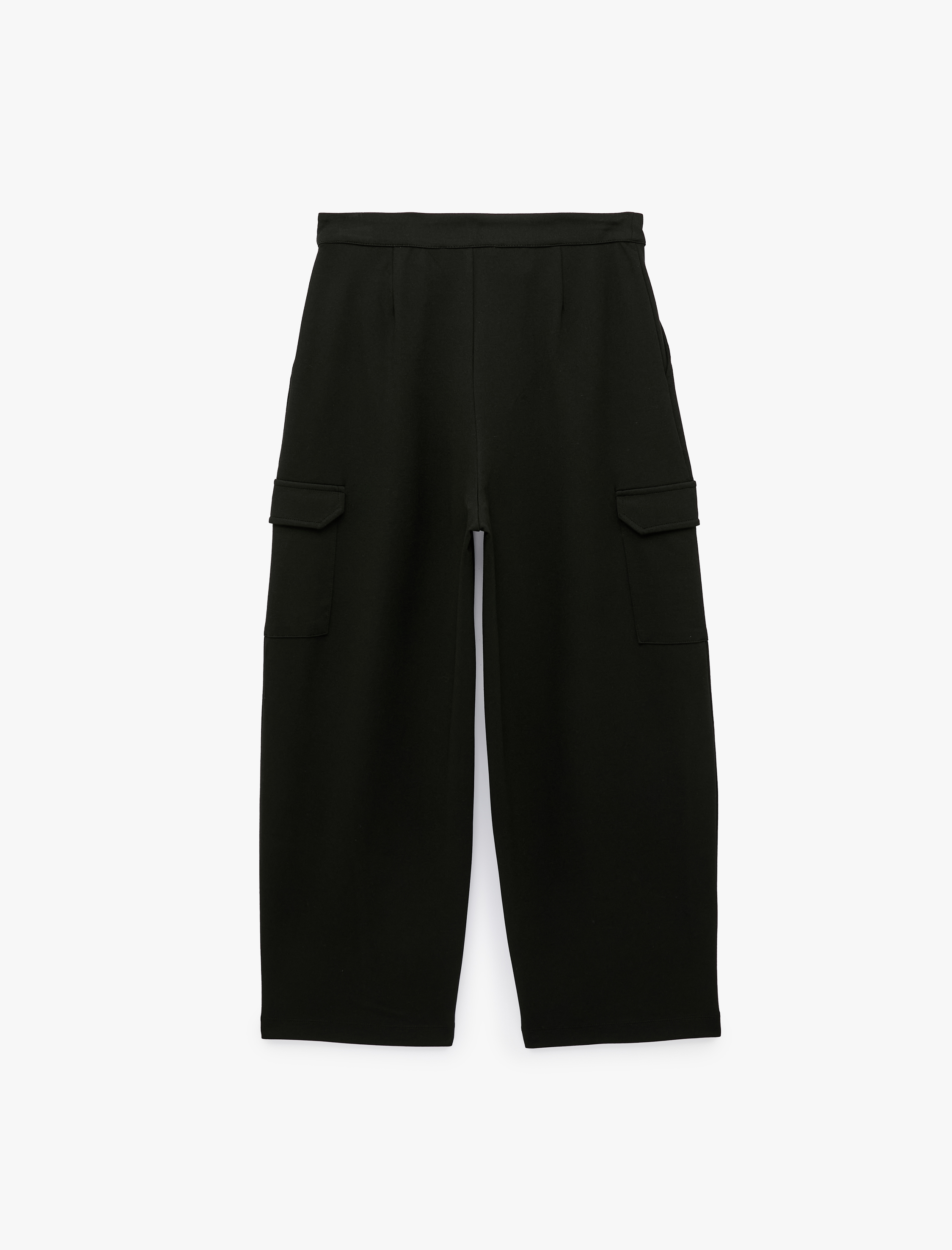 Koton Cepli Pileli Geniş Paça Kargo Baggy Kumaş Pantolon görsel 2